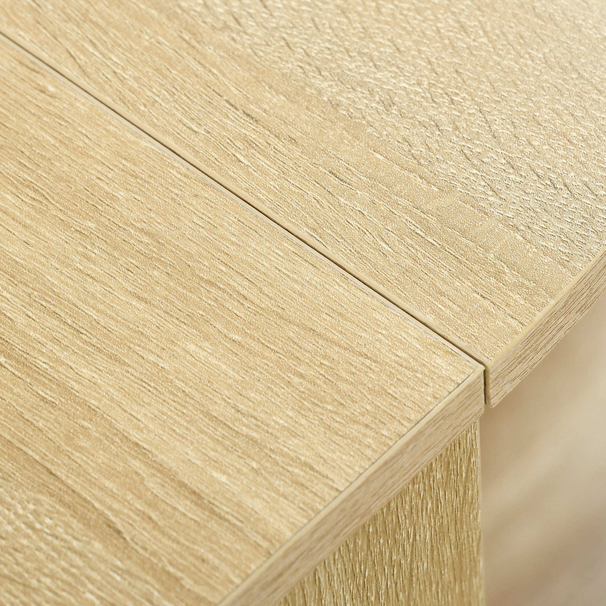 Folding Dining Table Kitchen Table with 2 Folding Wings Foldable Table for 2-4 Persons 104x76x73.7 cm Oak