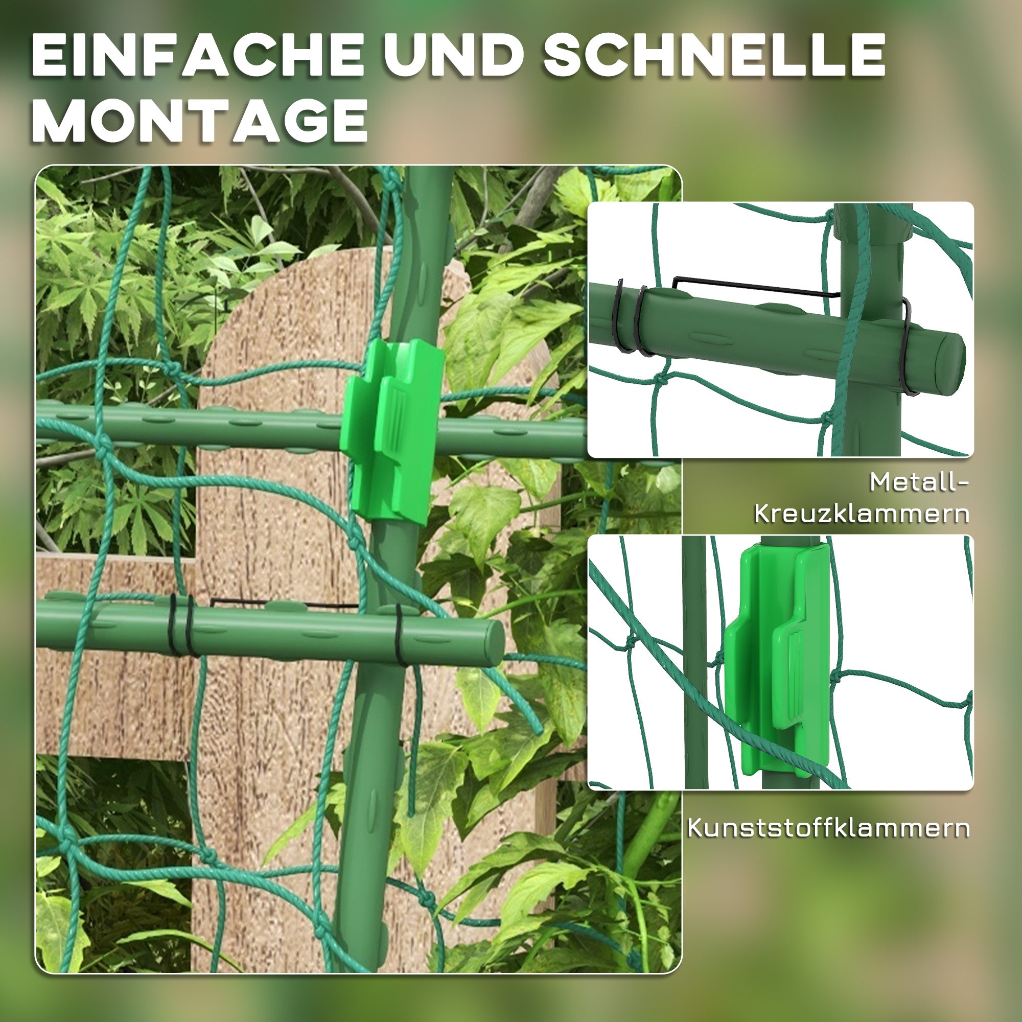 Metal Trellis Rustproof Plant Trellis for Climbing Plants Cucumbers Trellis 144 x 167 x 206 cm Garden Trellis Plant Trellis for Tomatoes, Vegetables, Flowers Climbing Plants Black