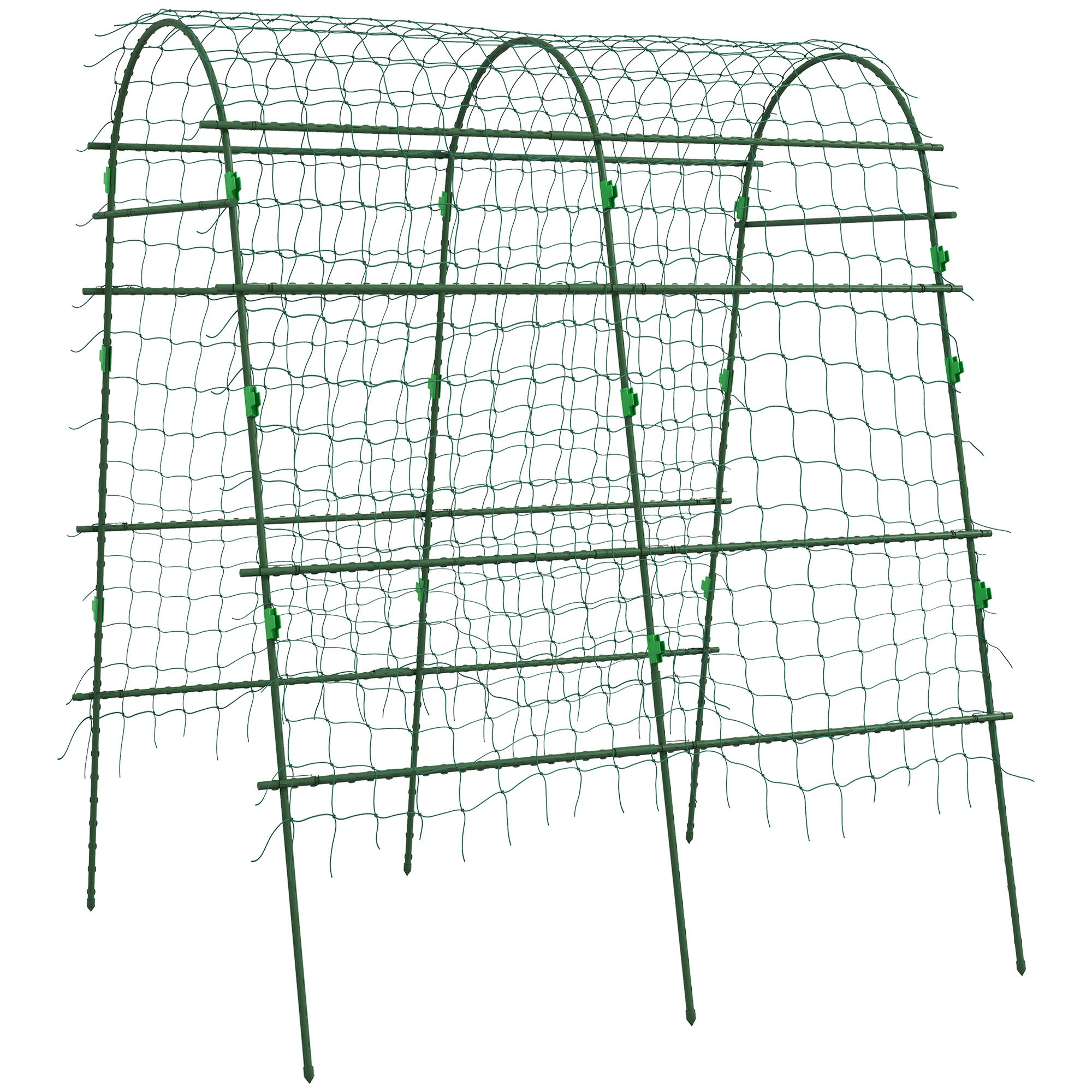 Metal Trellis Rustproof Plant Trellis for Climbing Plants Cucumbers Trellis 144 x 167 x 206 cm Garden Trellis Plant Trellis for Tomatoes, Vegetables, Flowers Climbing Plants Black