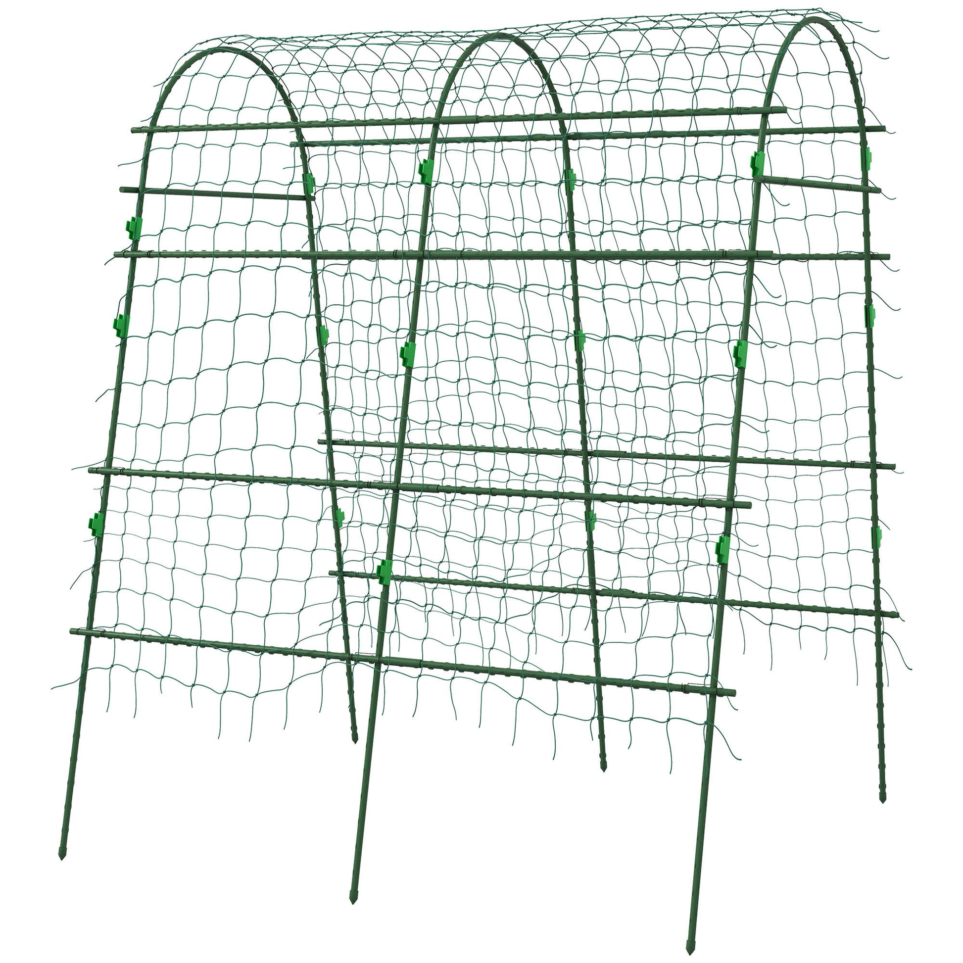 Metal Trellis Rustproof Plant Trellis for Climbing Plants Cucumbers Trellis 144 x 167 x 206 cm Garden Trellis Plant Trellis for Tomatoes, Vegetables, Flowers Climbing Plants Black