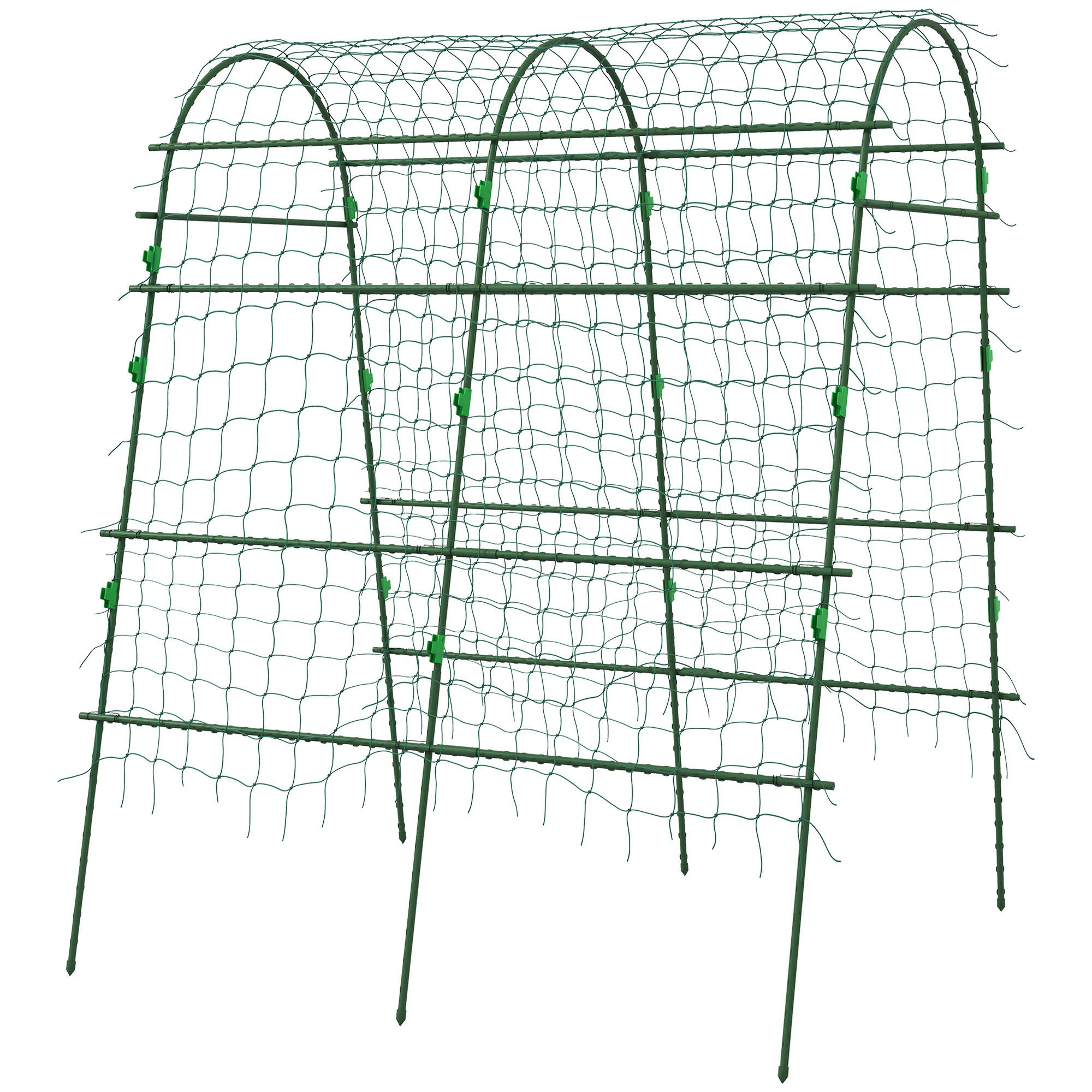 Metal Trellis Rustproof Plant Trellis for Climbing Plants Cucumbers Trellis 144 x 167 x 206 cm Garden Trellis Plant Trellis for Tomatoes, Vegetables, Flowers Climbing Plants Black