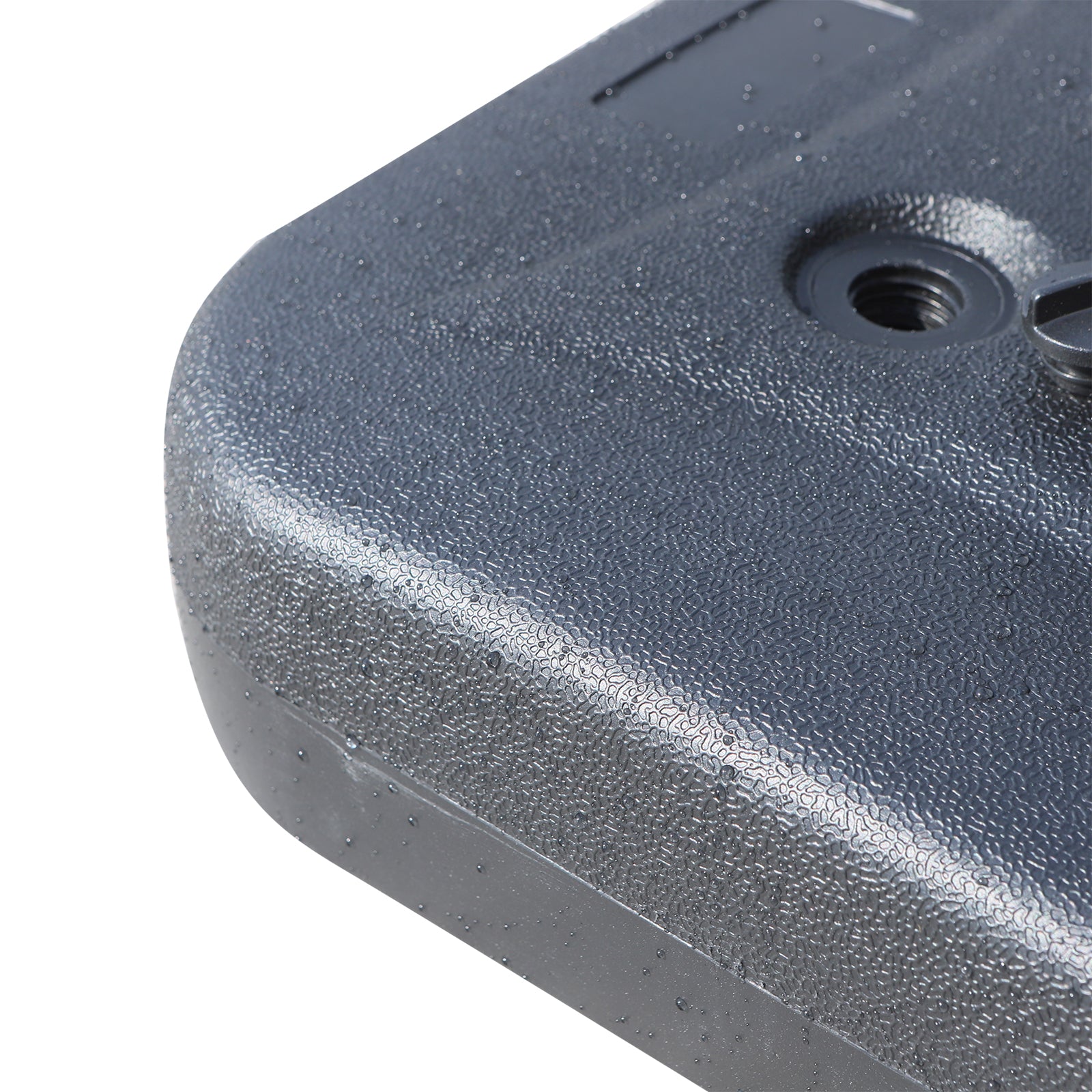 Umbrella Stand Base Fillable with Sand Water Rounded Corners HDPE Plastic Black 46 x 45 x 26 cm up to 30 kg Net Weight 1.6Kg