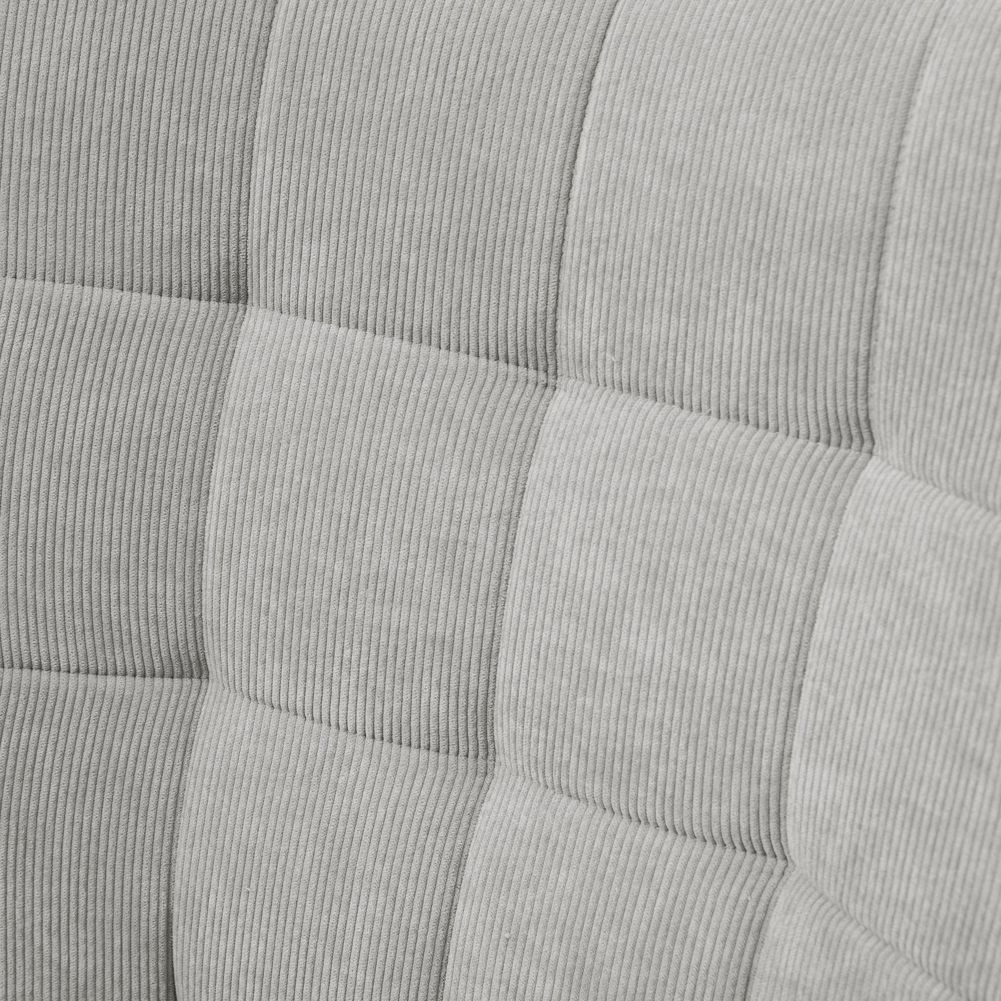 Chair with Ottoman, Wingback Chair with High Back, Wooden Legs, Lounge Chair with Tufted Design, Corduroy Look, for Living Room, Gray