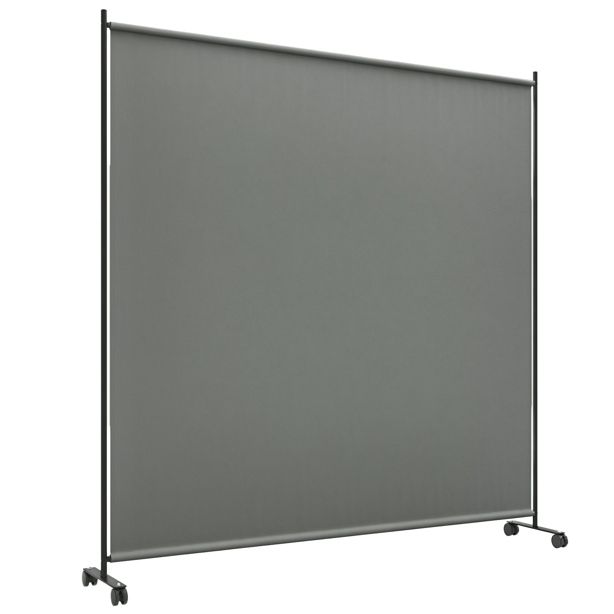 Outdoor Rolling Garden Privacy Panel Screen, Garden Privacy Screen, Opaque, Freestanding, for Garden, Terrace, Balcony, Jacuzzi, 183 x 30 x 181 cm, Dark Gray
