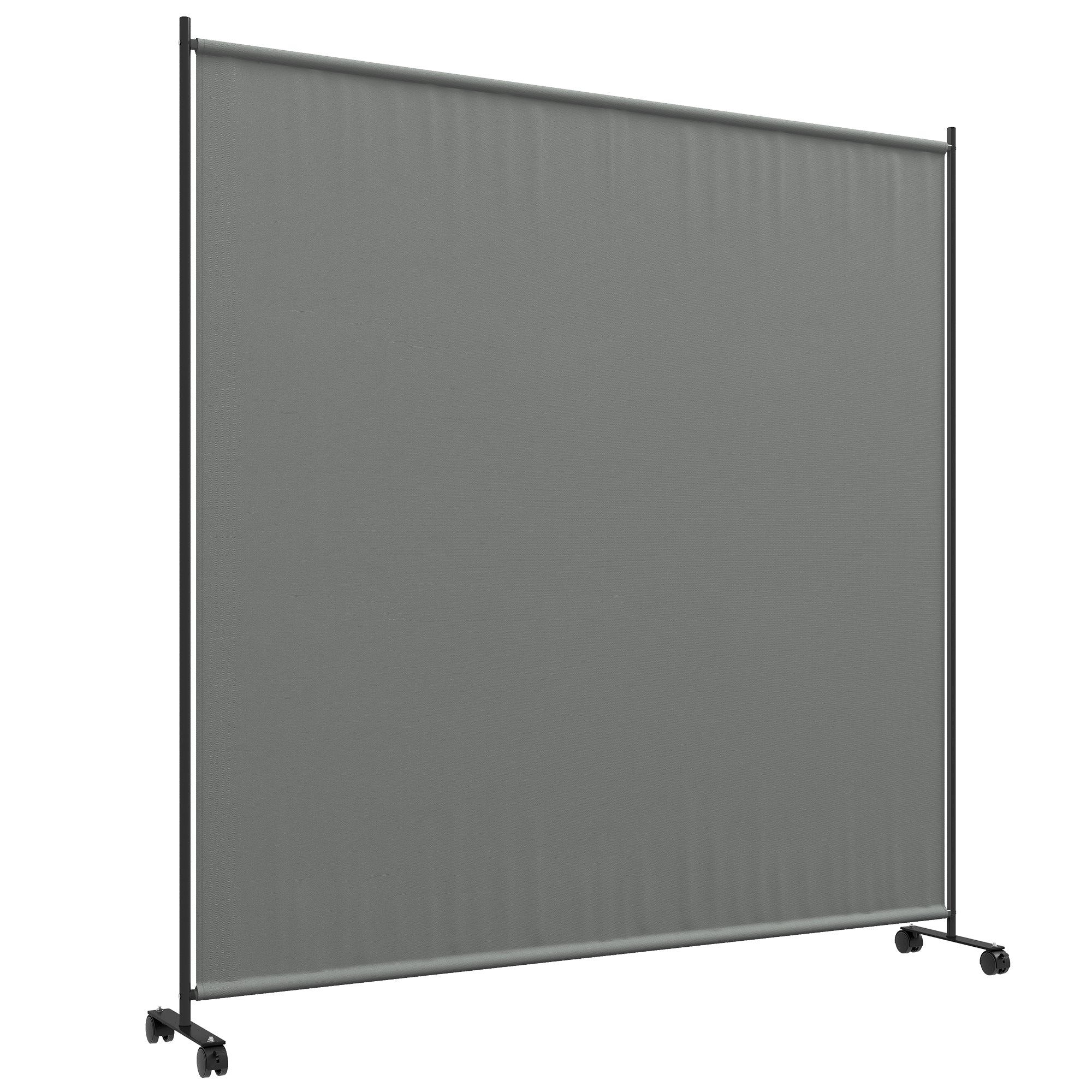 Outdoor Rolling Garden Privacy Panel Screen, Garden Privacy Screen, Opaque, Freestanding, for Garden, Terrace, Balcony, Jacuzzi, 183 x 30 x 181 cm, Dark Gray
