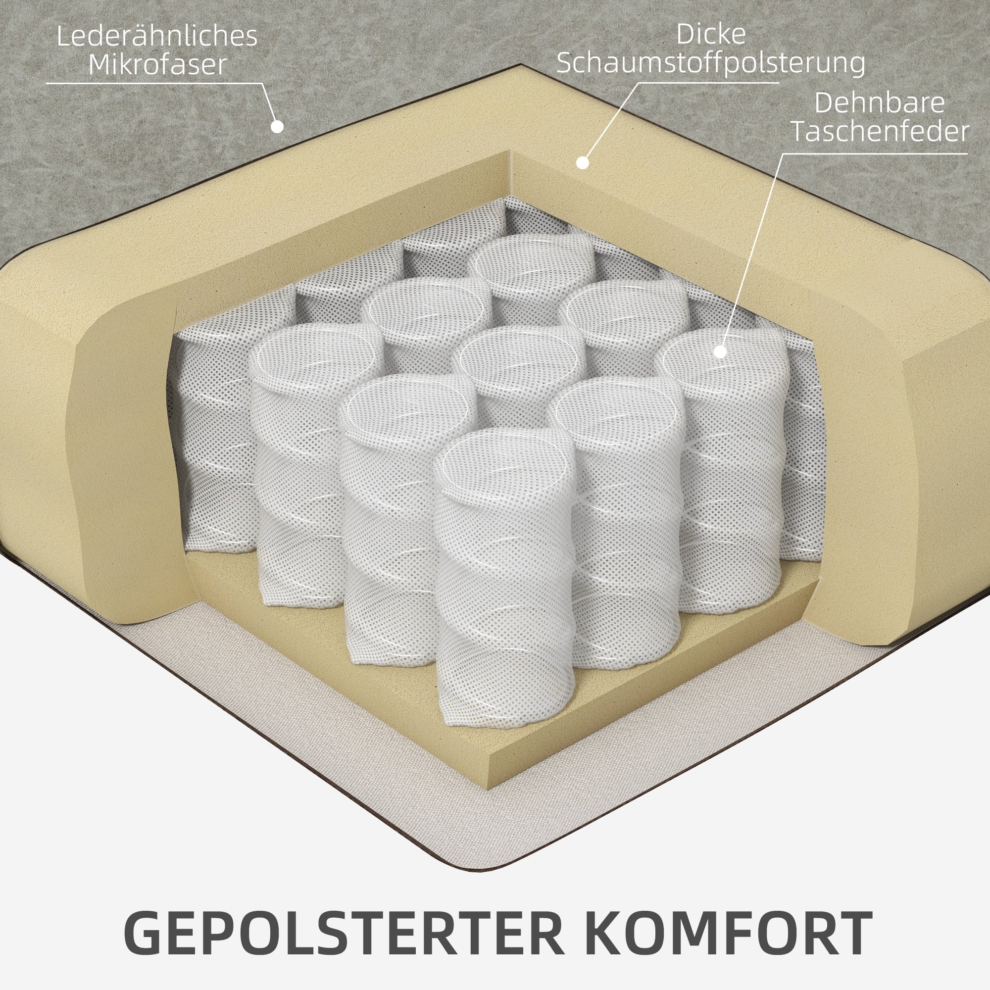 Relax Armchair TV Armchair with Reclining Function, Rocking Function, Swivel TV Armchair with Pocket Spring Core, Footrest, and Cup Holder, for Living Room, Brown