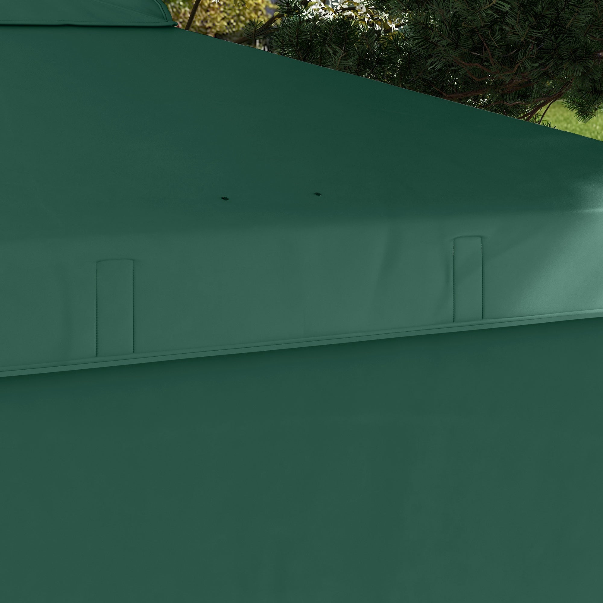 Foldable Gazebo 2.5x2.5 m Garden Canopy with 1 Side Wall Adjustable Height in 3 Levels Anti-UV Waterproof and Sandbag Green Gazebo for Outdoor Camping Parties