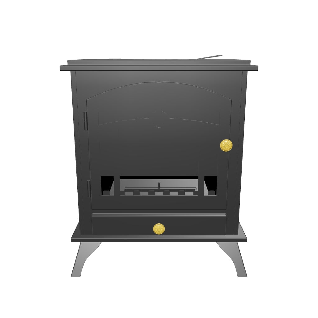 HOMCOM Fritstående Bioethanol Pejs med 1,2 L Rustfri Stål Brænder og Slukkerlampe 3T Forbrændingstid til Indendørsbrug 20-25 m² 45x28x54 cm Sort