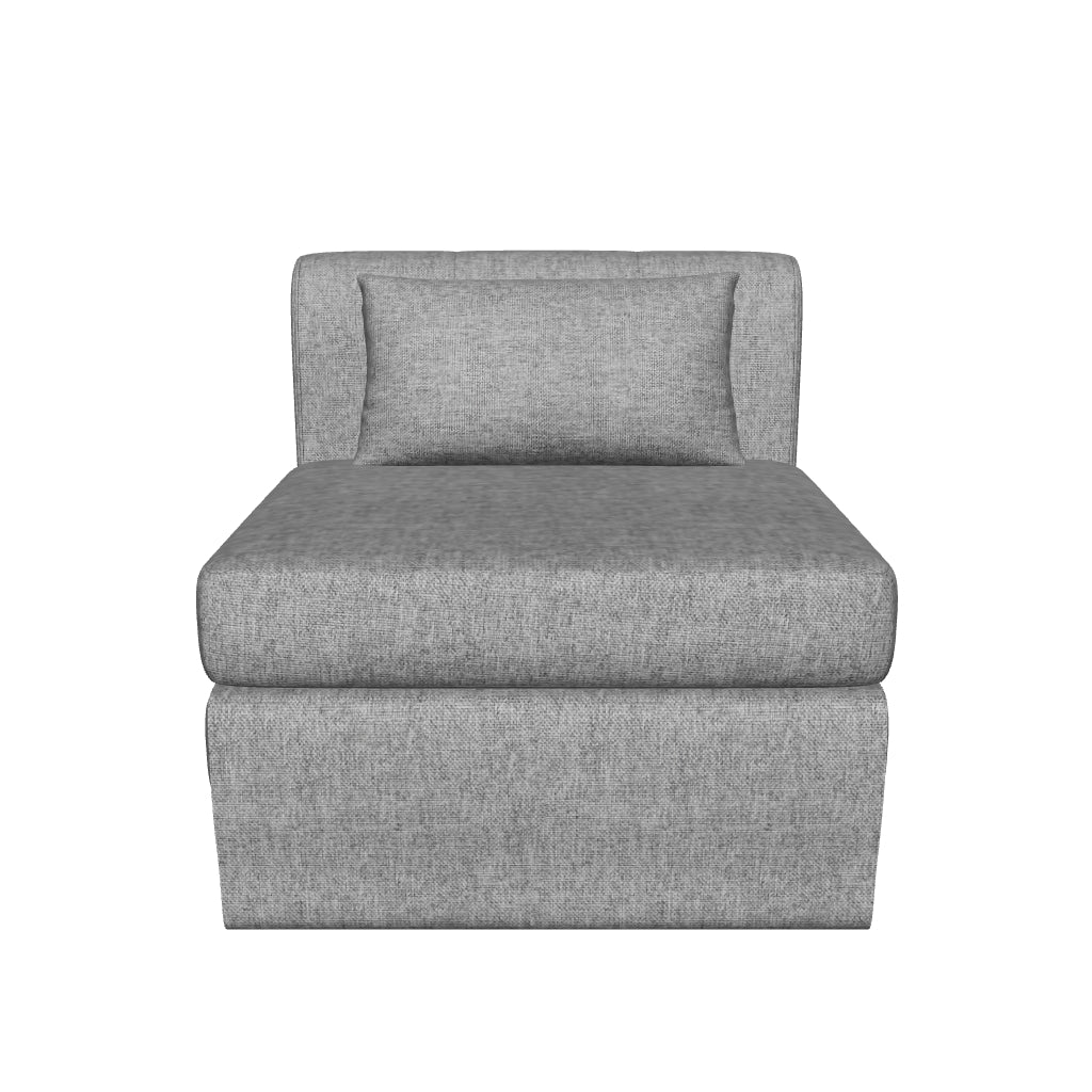 HOMCOM Подова Сточна Чаша 2 в 1 Сгъваем Диван с Линен Визия, Удобно Подово Място с Капацитет до 240 кг за Всекидневна, Спалня, Сив