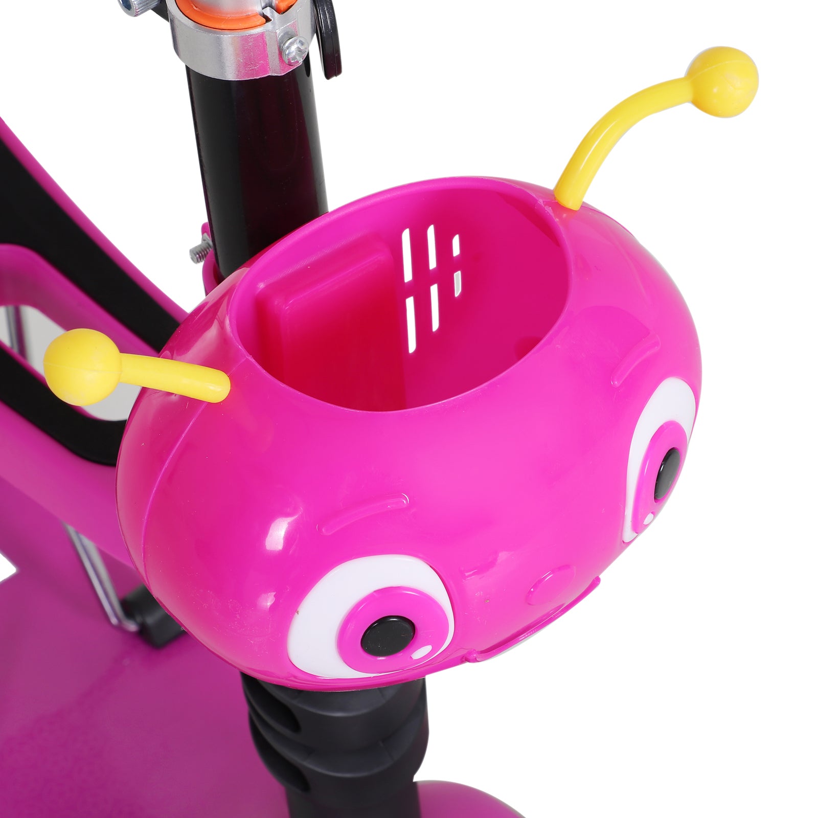 3-in-1 Scooter for Children 18+ Months 3-Wheel Scooter with Removable Seat Adjustable Height Push Handle 62x25x72.5 cm Pink