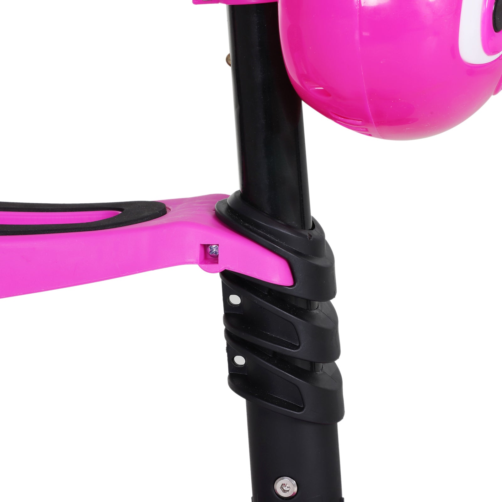 3-in-1 Scooter for Children 18+ Months 3-Wheel Scooter with Removable Seat Adjustable Height Push Handle 62x25x72.5 cm Pink