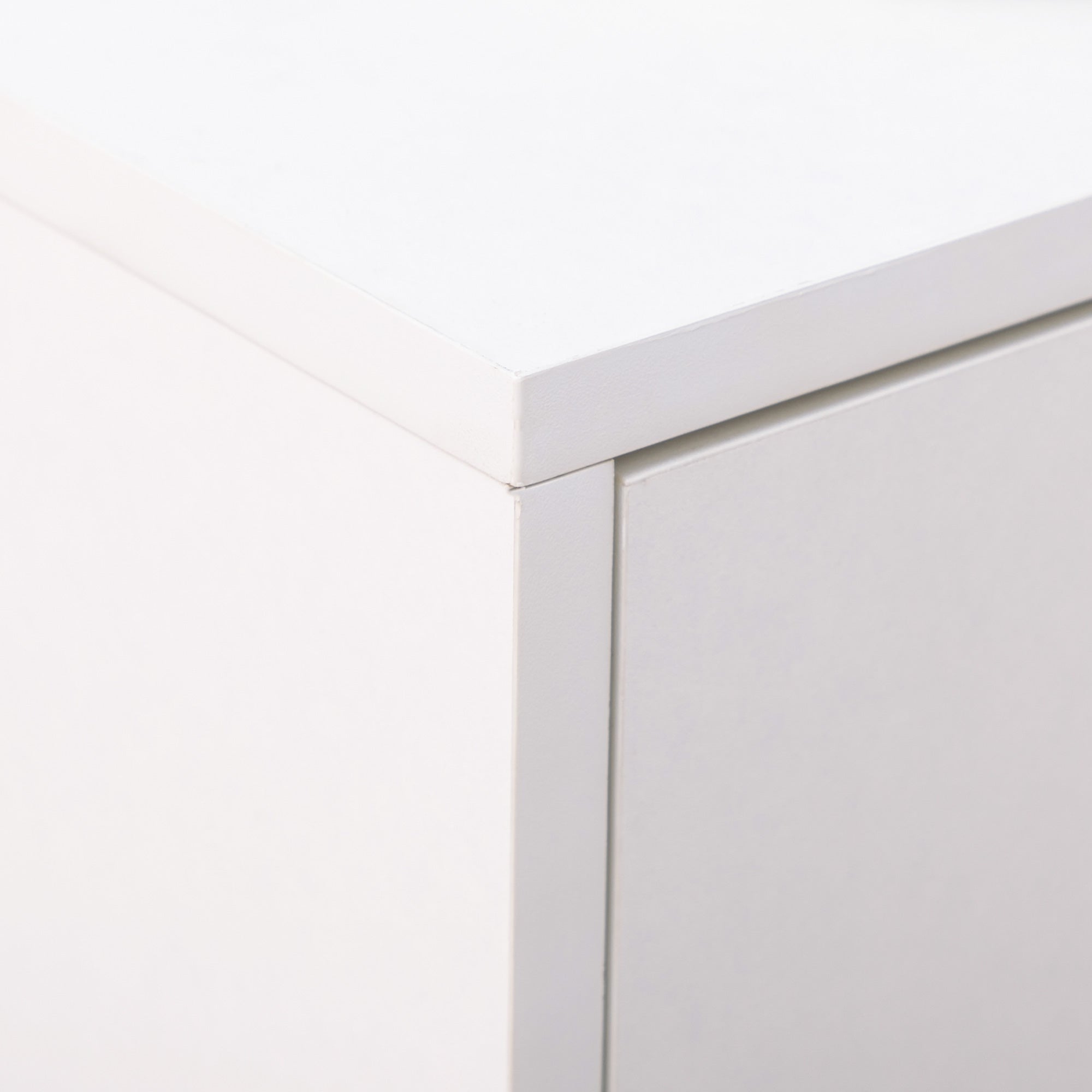 Mobile Shoe Rack, Modern Shoe Cabinet for 12 Pairs of Shoes with 2 Fold-down Doors and Drawer, made of Particleboard, MDF and Metal, 75x26x110 cm, White