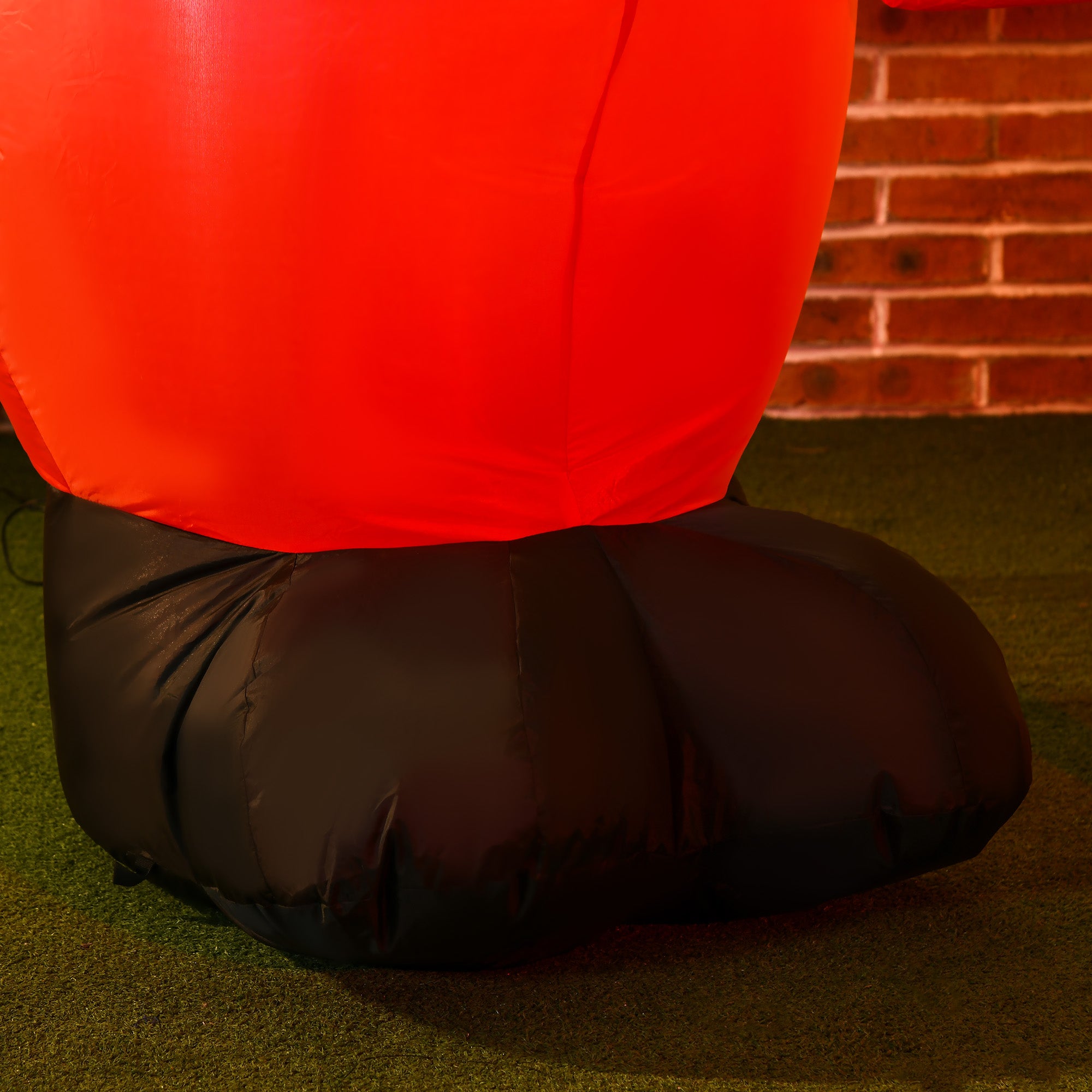 Inflatable Santa Claus with Christmas Sign Inflatable with 3 LED Lights and Electric Inflator Christmas Decoration for Outdoors Indoors 120x65x180 cm Multicolor