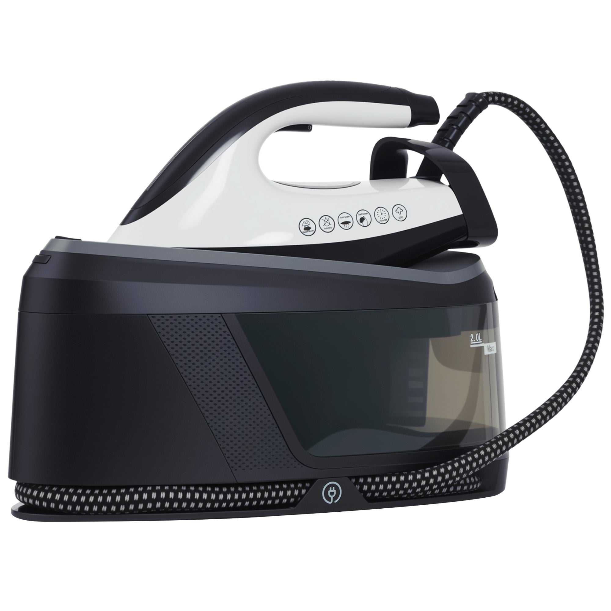 2800W Ironing Center 100 g/min 8 Bars ECO Function Double Layer Ceramic Sole Powerful Vertical Ironing Automatic Shutdown Anti-Scale Self-Cleaning Removable Tank 2 L Blue