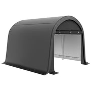 Garage Tent for Bikes, Waterproof Tent Garage with Roll-up Door Anti-Dust Bike Cover Shed Greenhouse Bicycle Garage for Outdoor Patio Garden, 300cmx300cmx235cm, Gray