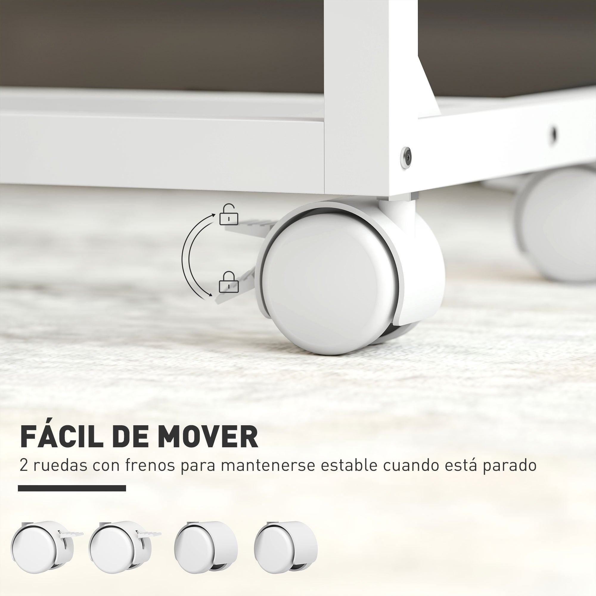 Rolling Side Table for Sofa with Adjustable Height Tilt Top and Metal Frame for Bedroom Living Room Office 55x36x62.5-82.5 cm Oak