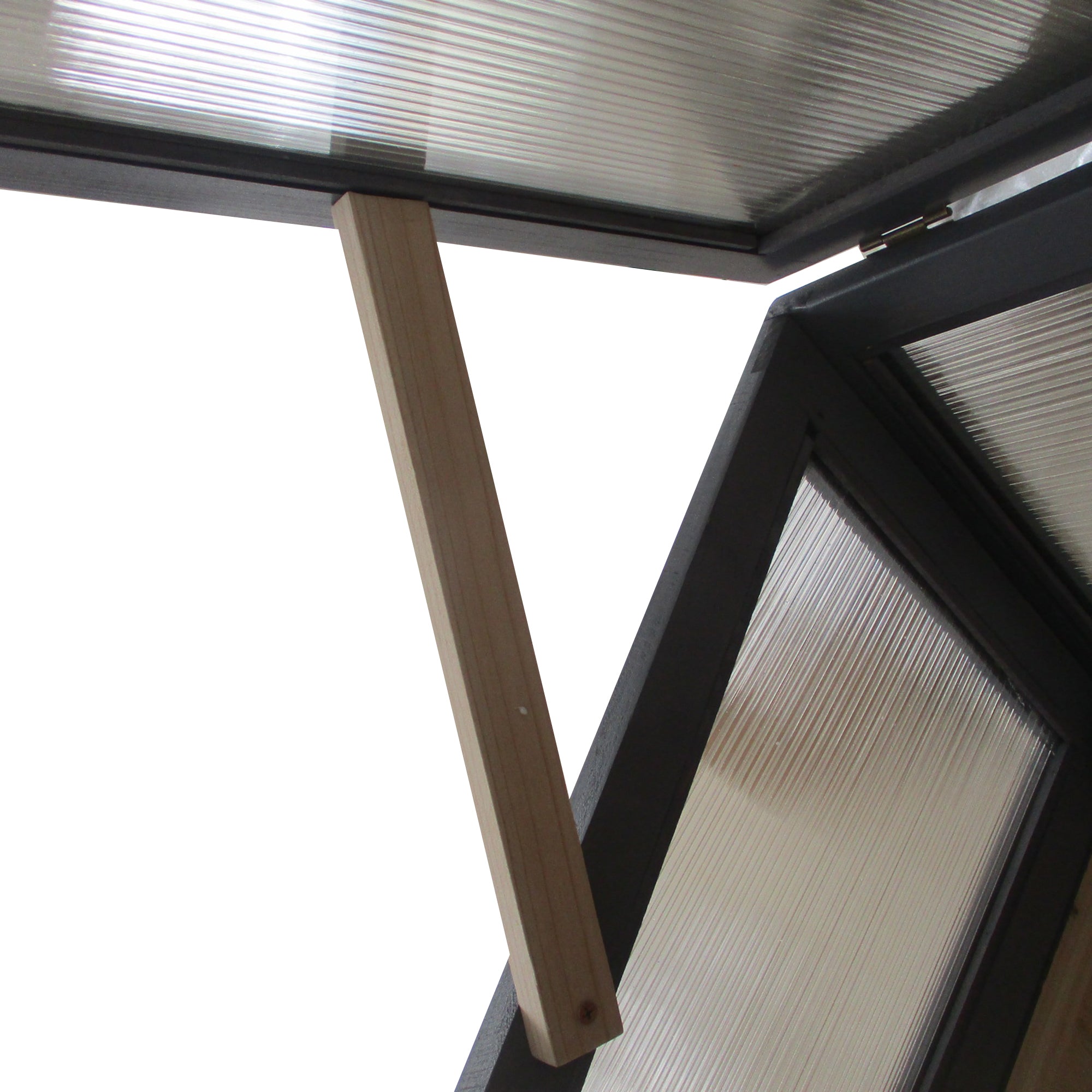 Raised Garden Bed Wood with Cold Frame 2-in-1 Greenhouse Tomato House Vegetable Bed Herbal Bed Planter for Garden Balcony and Terrace Polycarbonate Gray 120 x 54 x 112/122 cm