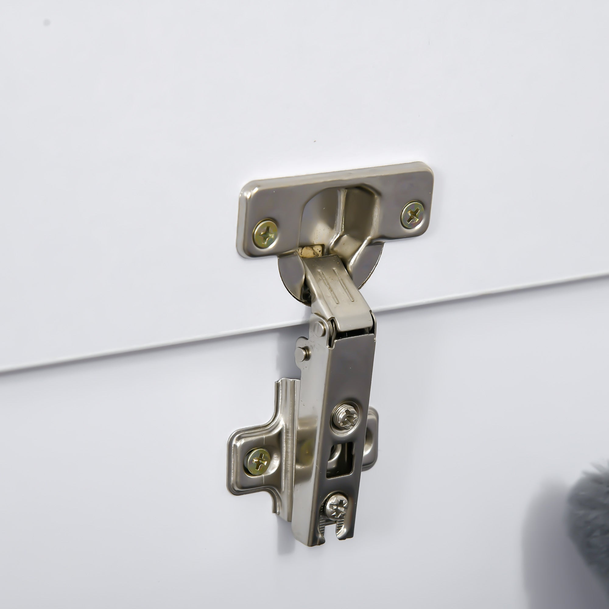 Wooden Storage Chest Stool with Lid for Storage in Bedroom Living Room Max Load 120 kg 100x40x40 cm White