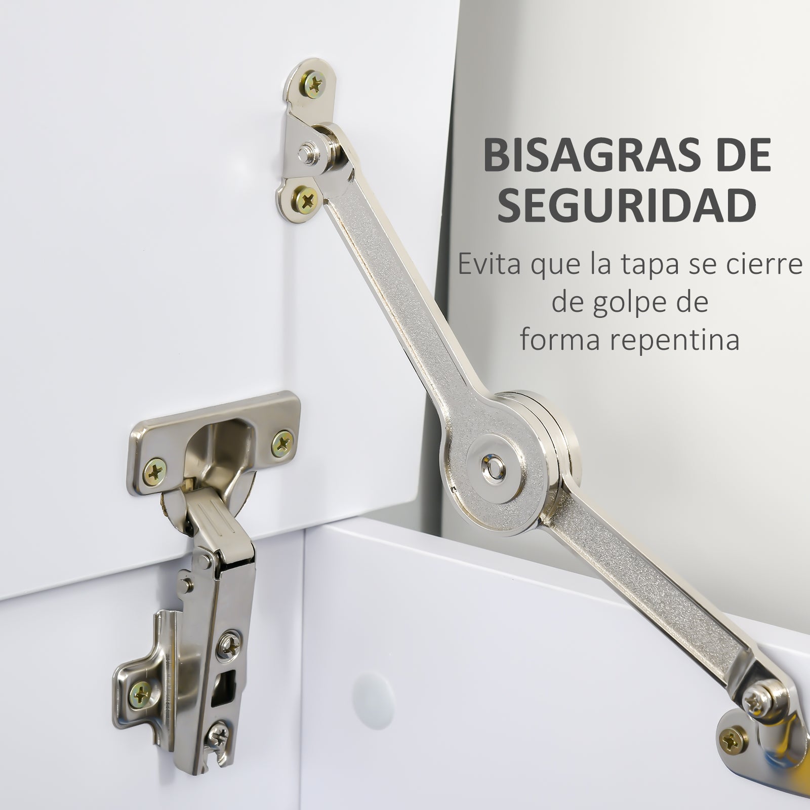 Wooden Storage Chest Stool with Lid for Storage in Bedroom Living Room Max Load 120 kg 100x40x40 cm White