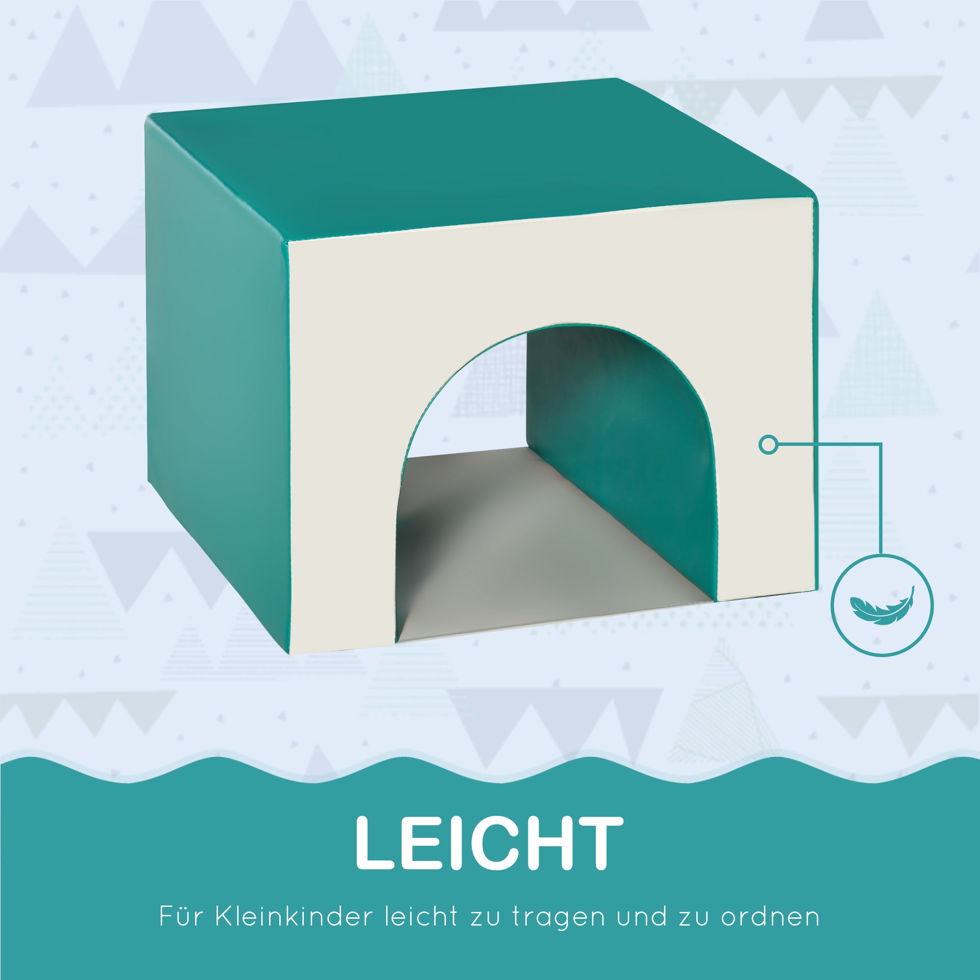 4 PCS. Foam Building Blocks Children Soft Blocks Climbing Building Blocks Soft Foam Blocks Giant Building Blocks Building Toys Large Building Blocks Building Set for Babies & Toddlers Light Gray