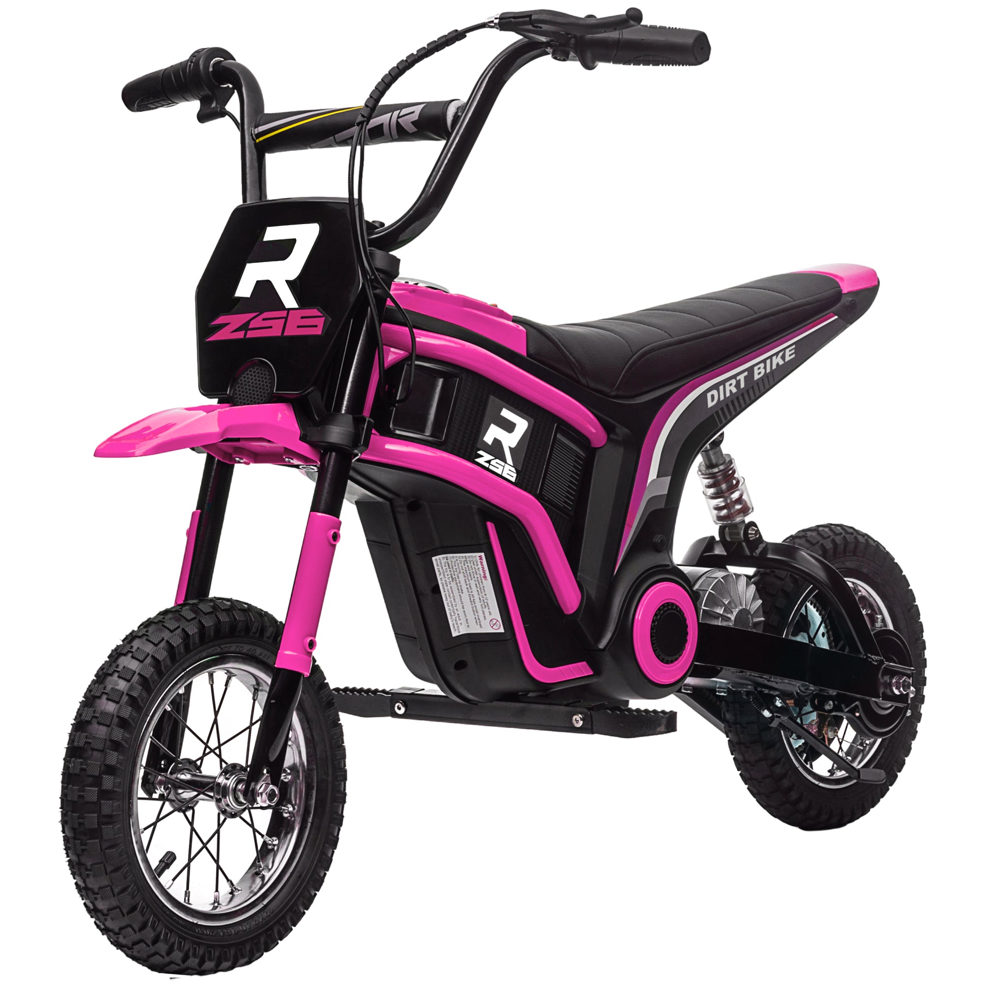 Electric Motorcycle for Kids with 24V 350W Motor, 8-16 KM/H Speed Modes, 12-Inch Air Tires, Electric Motorcycle with Music Headlights, Moto Cross for Kids 8-12 Years Pink