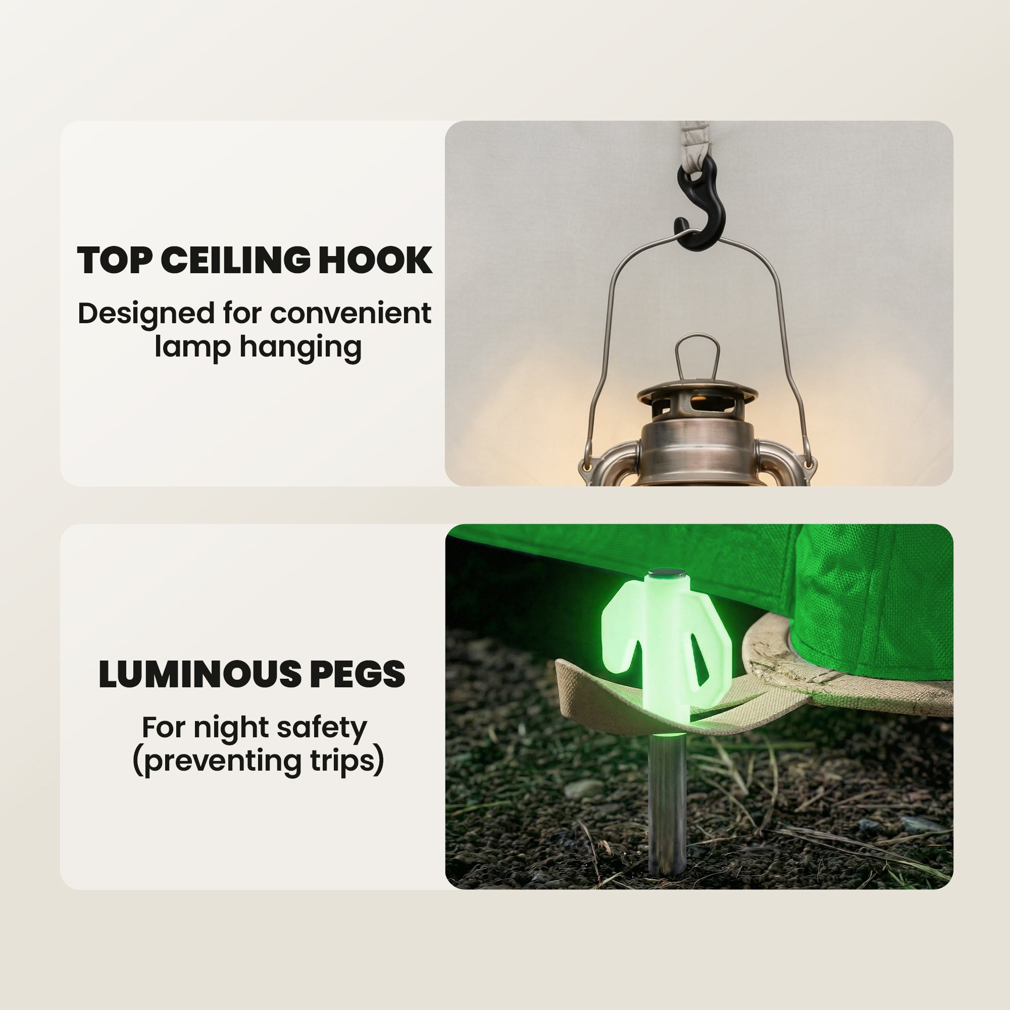 Inflatable 3-Person Camping Tent – Quick-Setup Air Tent with Pump, Mesh Windows, Removable Rainfly, Glow Pegs, Full Standing Height, 3000 mm Waterproof