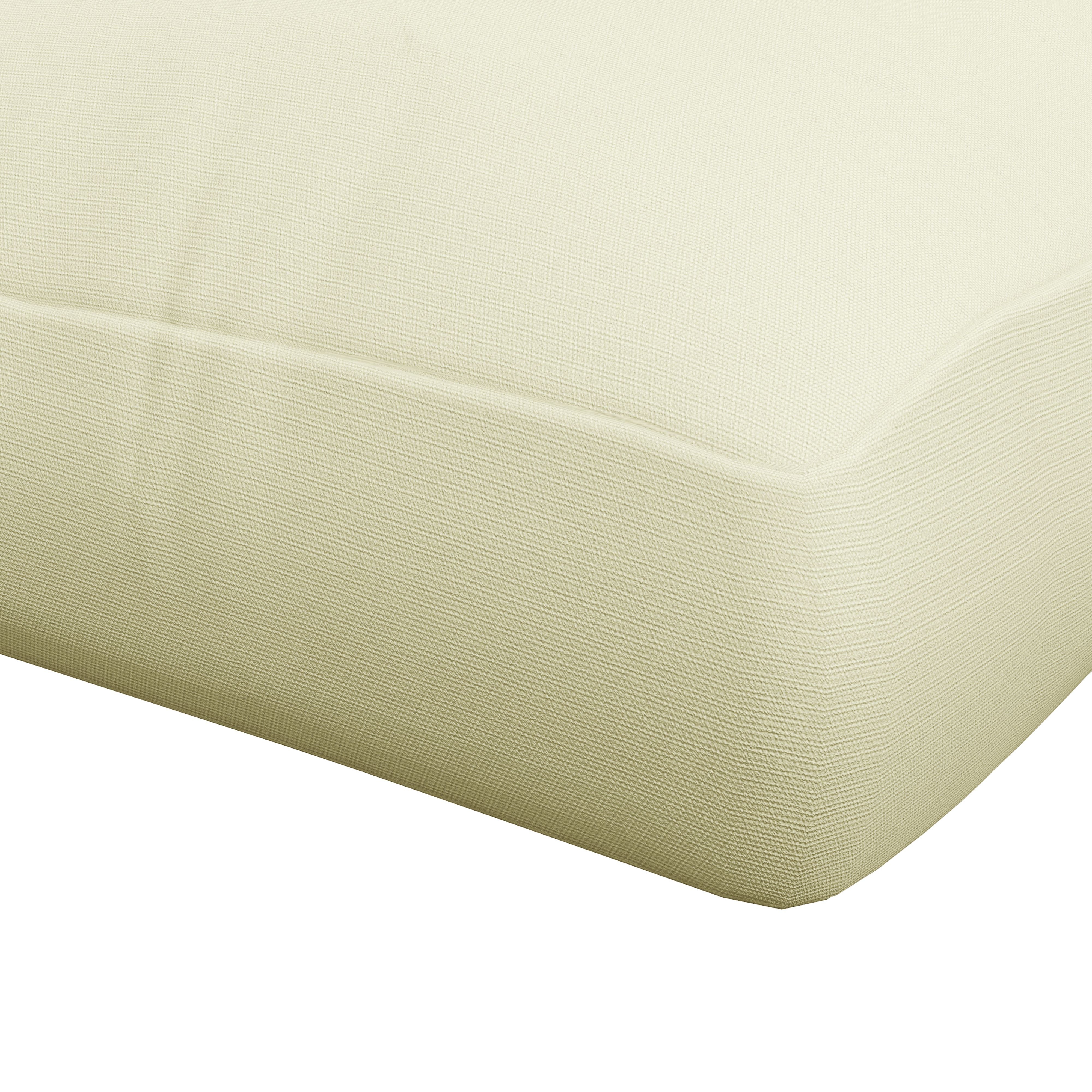 Set of 2 seat and back cushions for Garden Bench, Loveseat, 2-Seater Pallet Sofa High Comfort dimensions 120L x 80W x 12H cm Polyester Cream