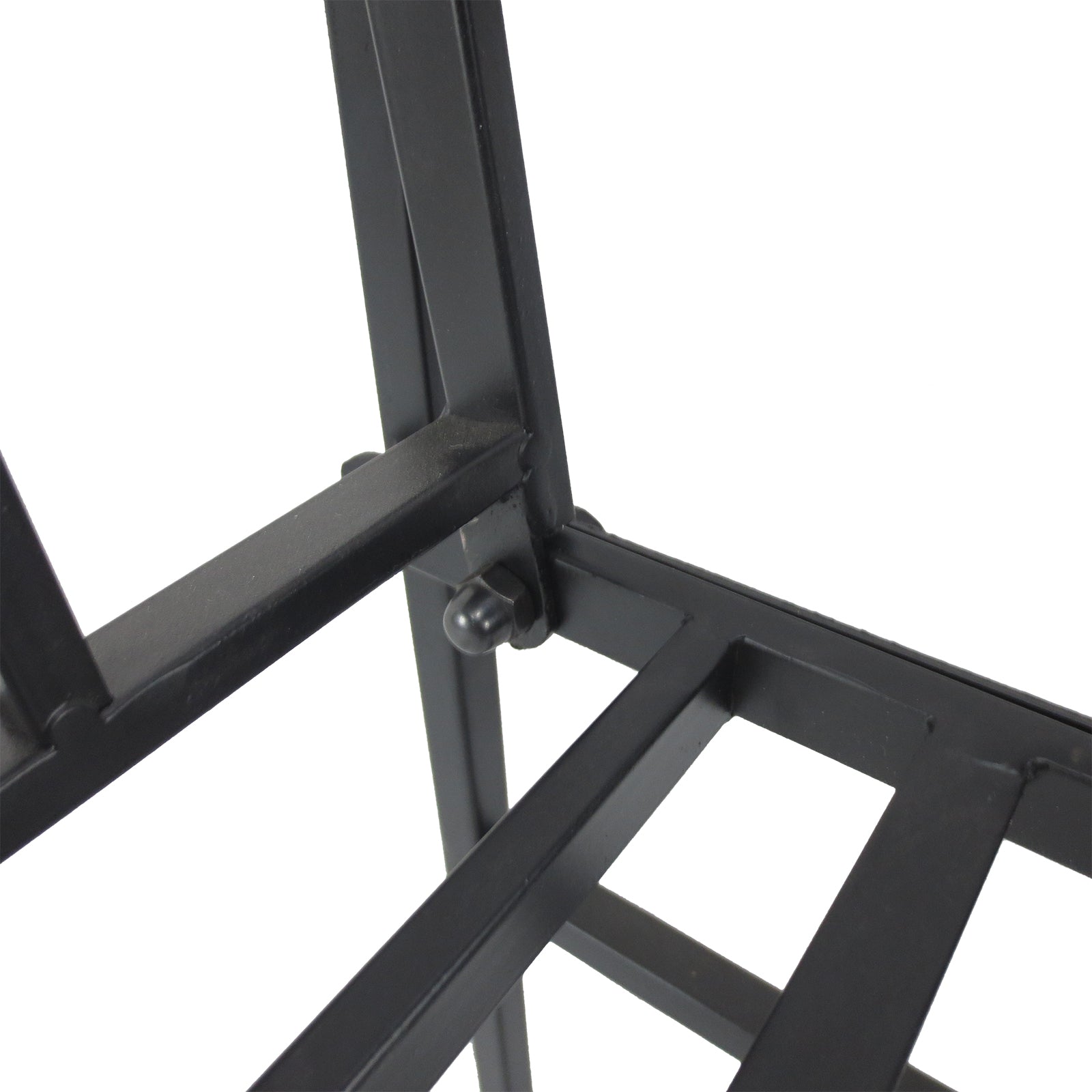 2 Seater Garden Arch with Bench, Garden Rose Arch for Climbing Plants, Flowers - Wedding Ceremony Decoration, dim. 115L x 54W x 203H cm black