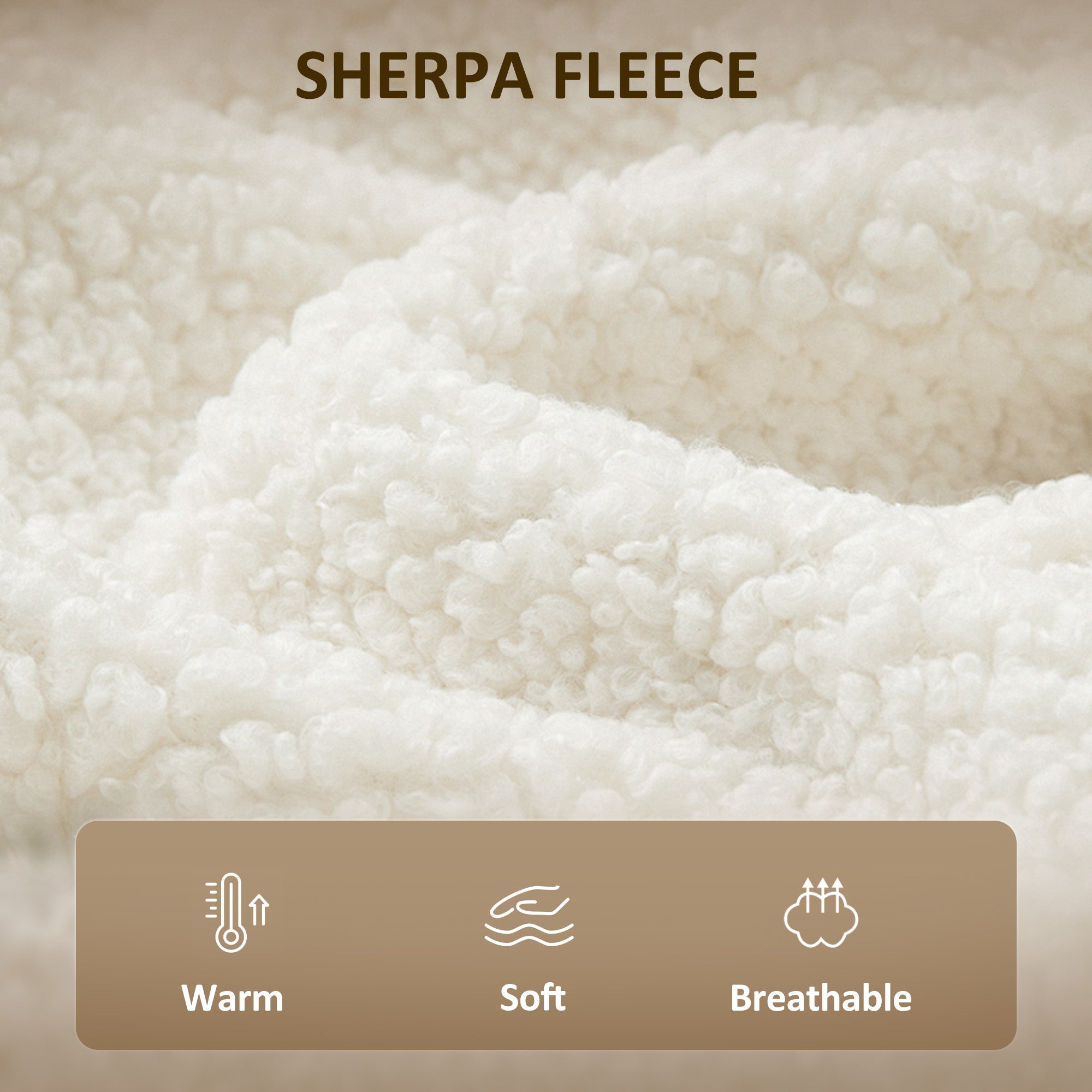 Sherpa-Fleece Lounge Chair — Modern Armchair with Armrests, Wide Back & Steel Legs, White