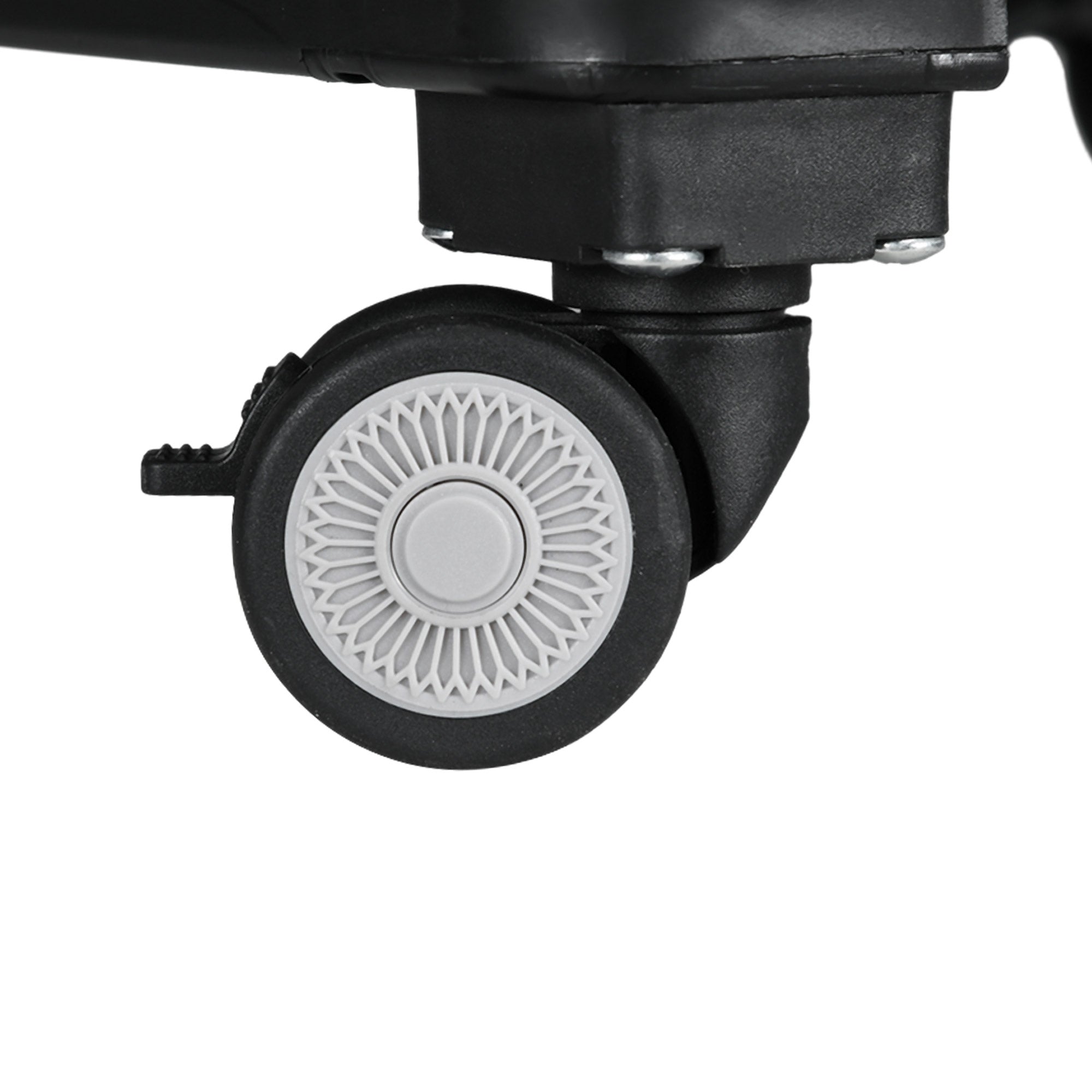 Folding Shopping Cart Supermarket Cart with 2 Wheels Adjustable Handle Length 35 Liters Capacity for Office School Home 48x43x95 cm Black