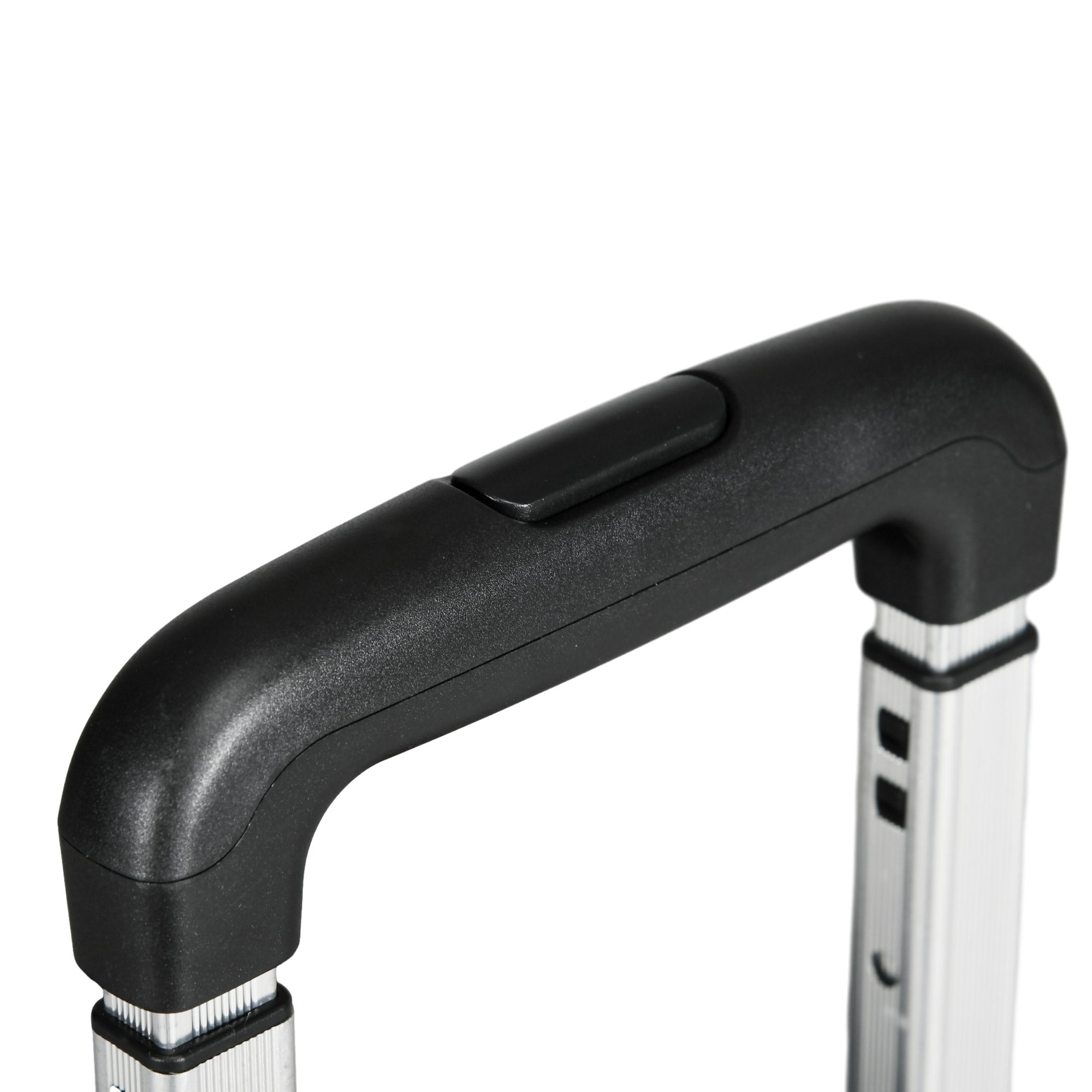 Folding Shopping Cart Supermarket Cart with 2 Wheels Adjustable Handle Length 35 Liters Capacity for Office School Home 48x43x95 cm Black