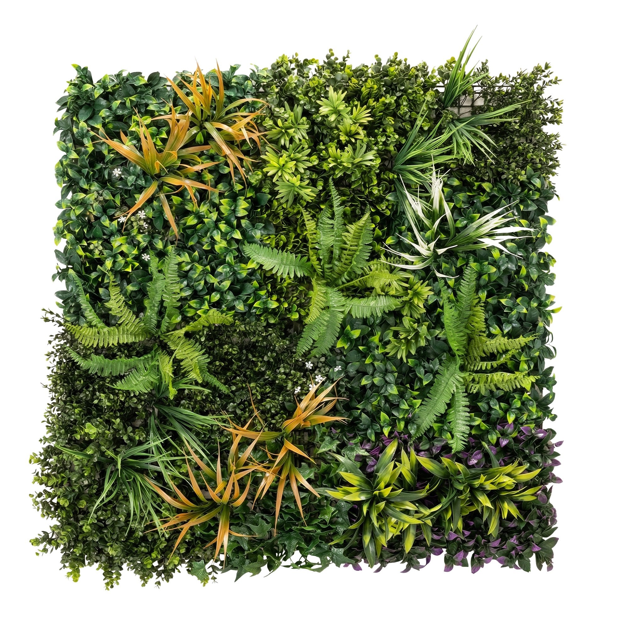 Artificial Ivy Hedge Roll, 1 x 1 m (39.4 x 39.4 in) Privacy Fence Panel — Easy-Mount Green Foliage for Balcony, Patio & Outdoor Decor