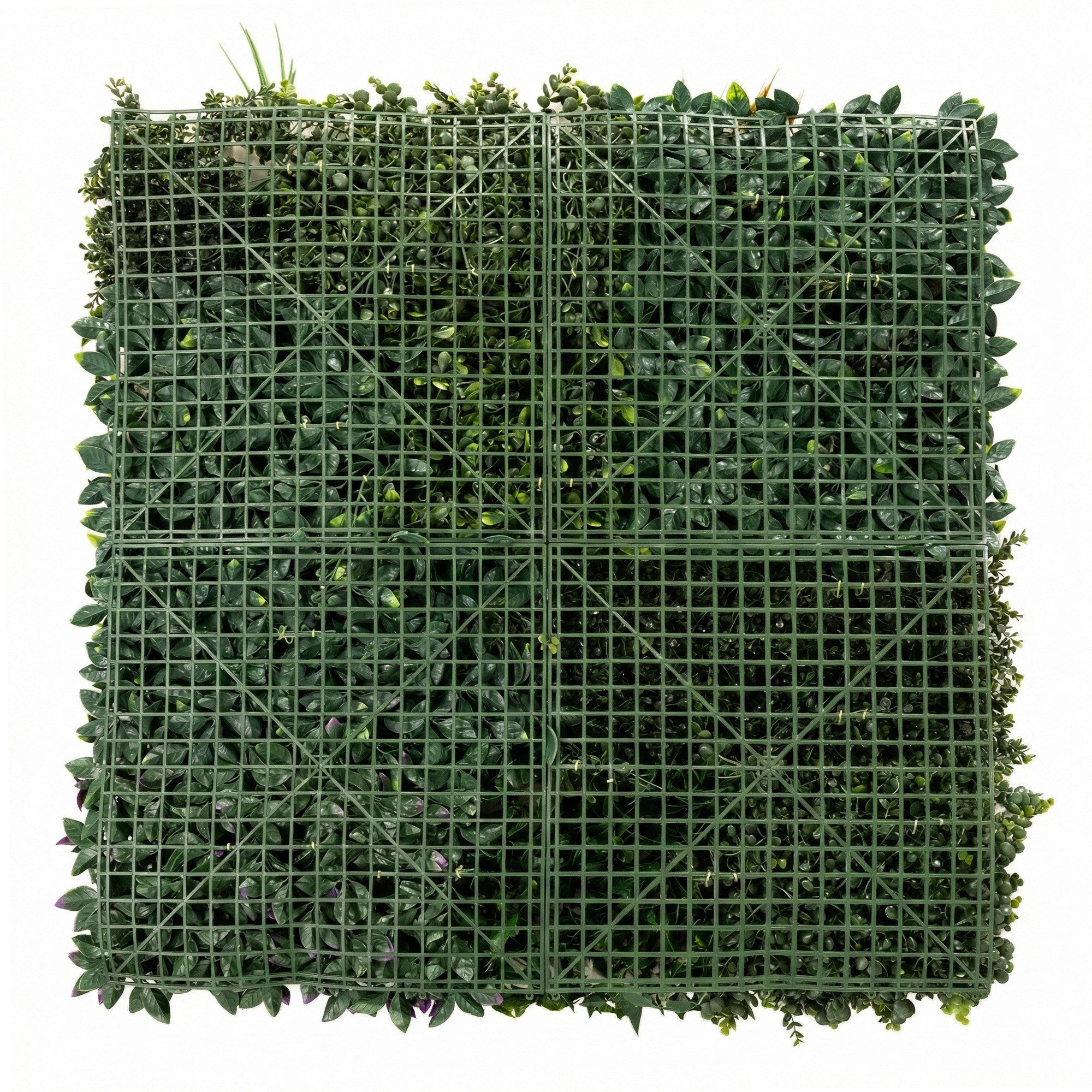 Artificial Ivy Hedge Roll, 1 x 1 m (39.4 x 39.4 in) Privacy Fence Panel — Easy-Mount Green Foliage for Balcony, Patio & Outdoor Decor