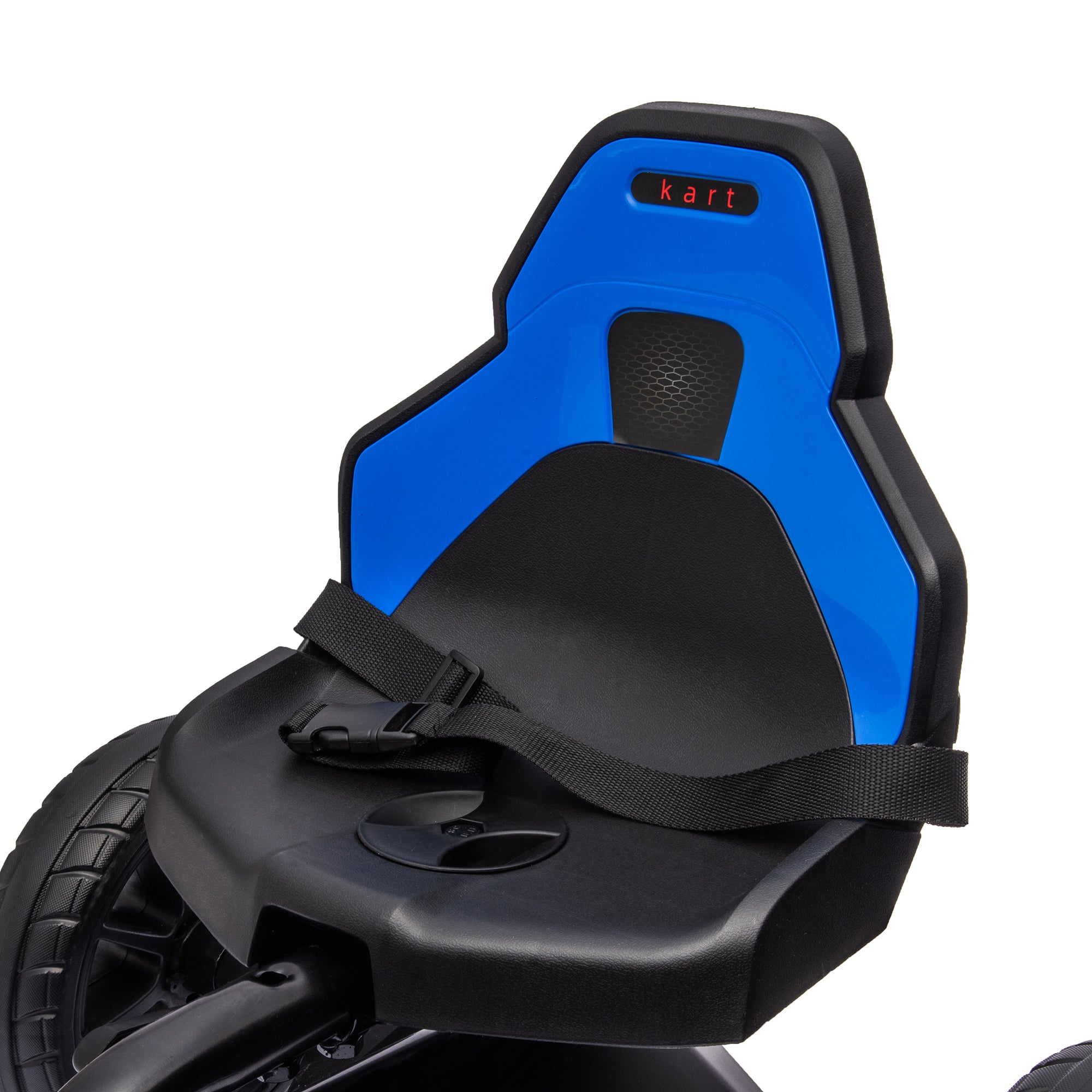 Go-Kart Pedal Car with Handbrake, Adjustable Seat, Forward and Reverse Gears, EVA Wheels, Pedal, Children's Vehicle Go-Kart for Kids 3-8 Years Blue