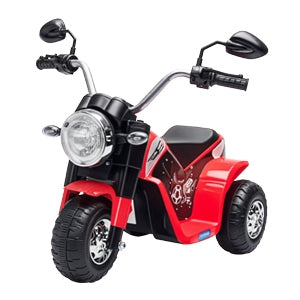Kids Electric Motorcycle with 3 Wheels Electric Bike for Children 18-36 Months Battery Powered Tricycle 6V with Headlight Horn 72x57x56 cm Red