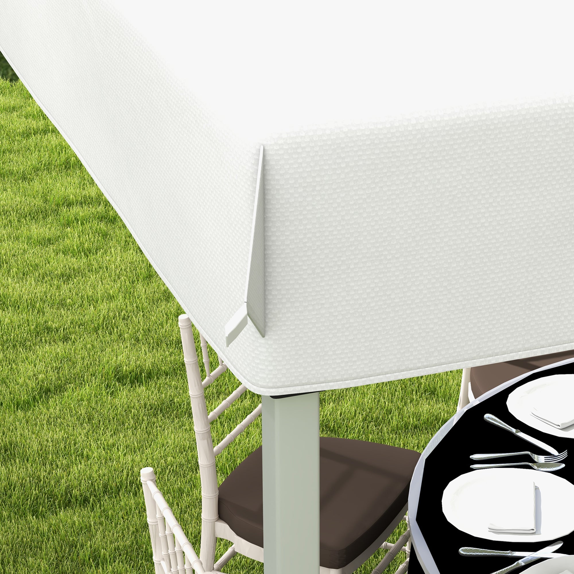 Pop-Up Folding Garden Gazebo Pavilion 3 x 3m with Wheeled Carry Bag, Adjustable Heights