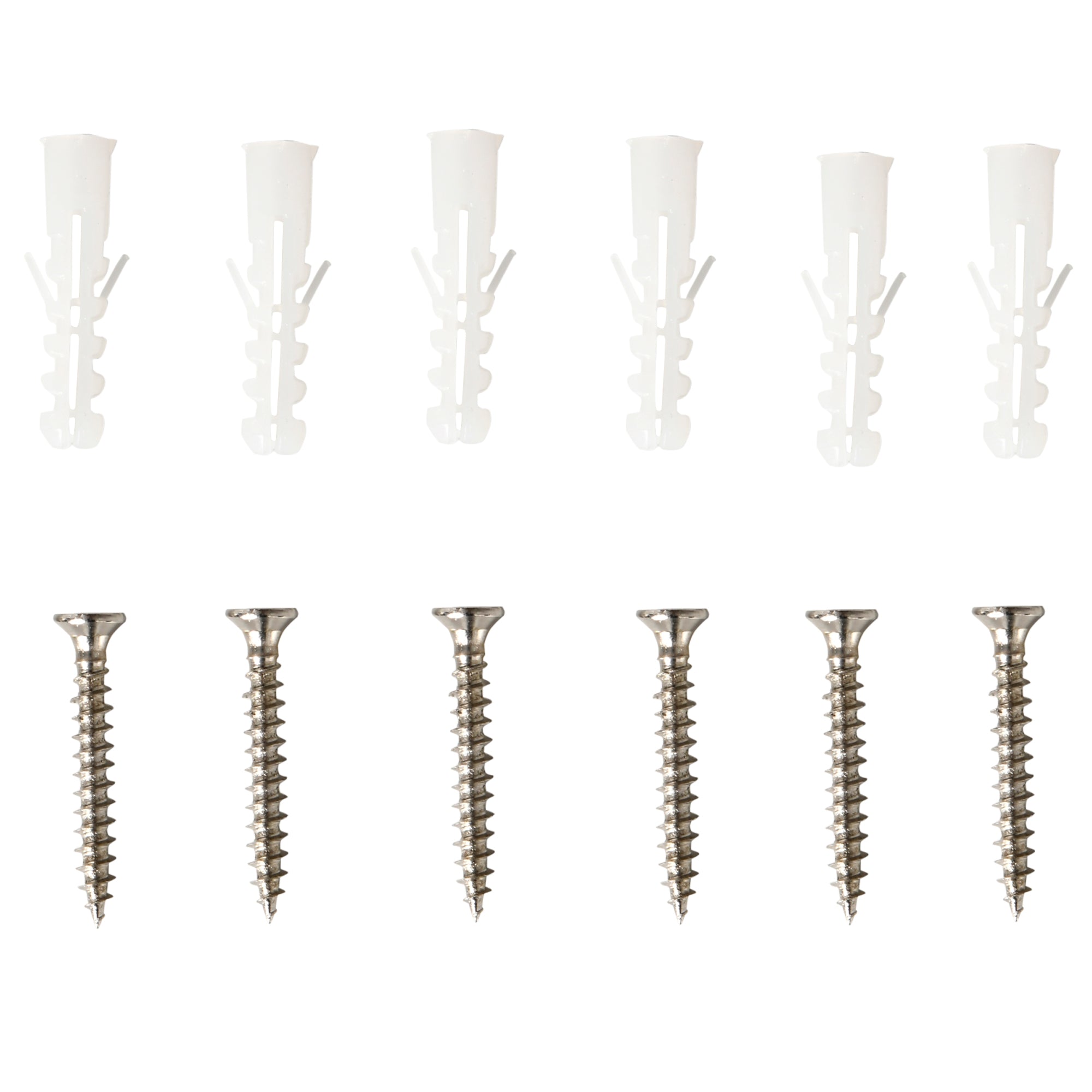 Set of 3 White Wood Grain Floating Wall Shelves - 80L x 18W x 18H cm - complete fixing kit included - MDF