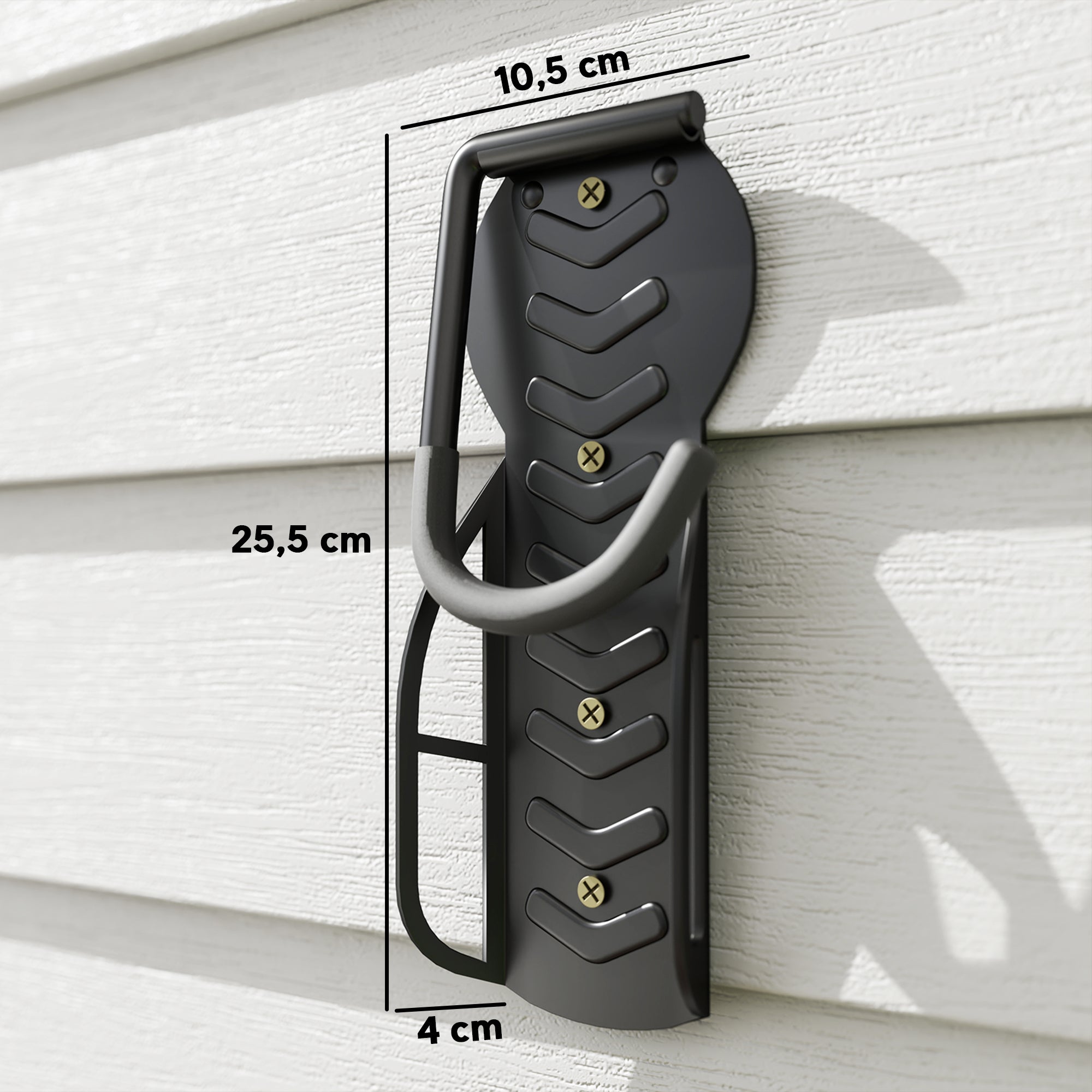 SPORTNOW 4-Piece Set Vertical Bike Wall Mount with 30 kg Capacity Foldable Bike Bracket Wall for 4 Bikes Bike Stand for Road Bike, MTB E-Bike Bike Suspension for Garage Home Black