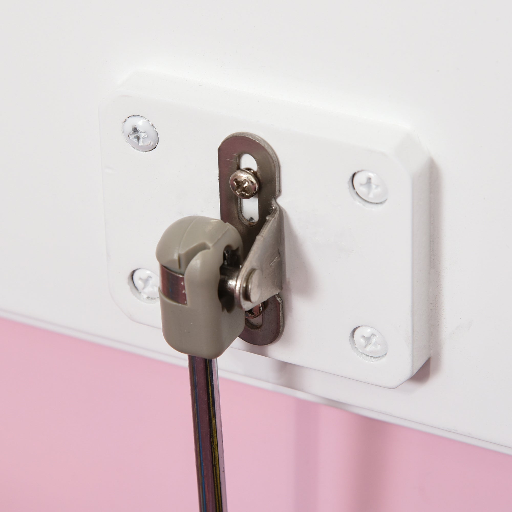 Toy Box Storage Bench for Kids with Backrest and Cushioned Lid, 40 kg Capacity for Playrooms Bedroom 60x30x50 cm Pink and White