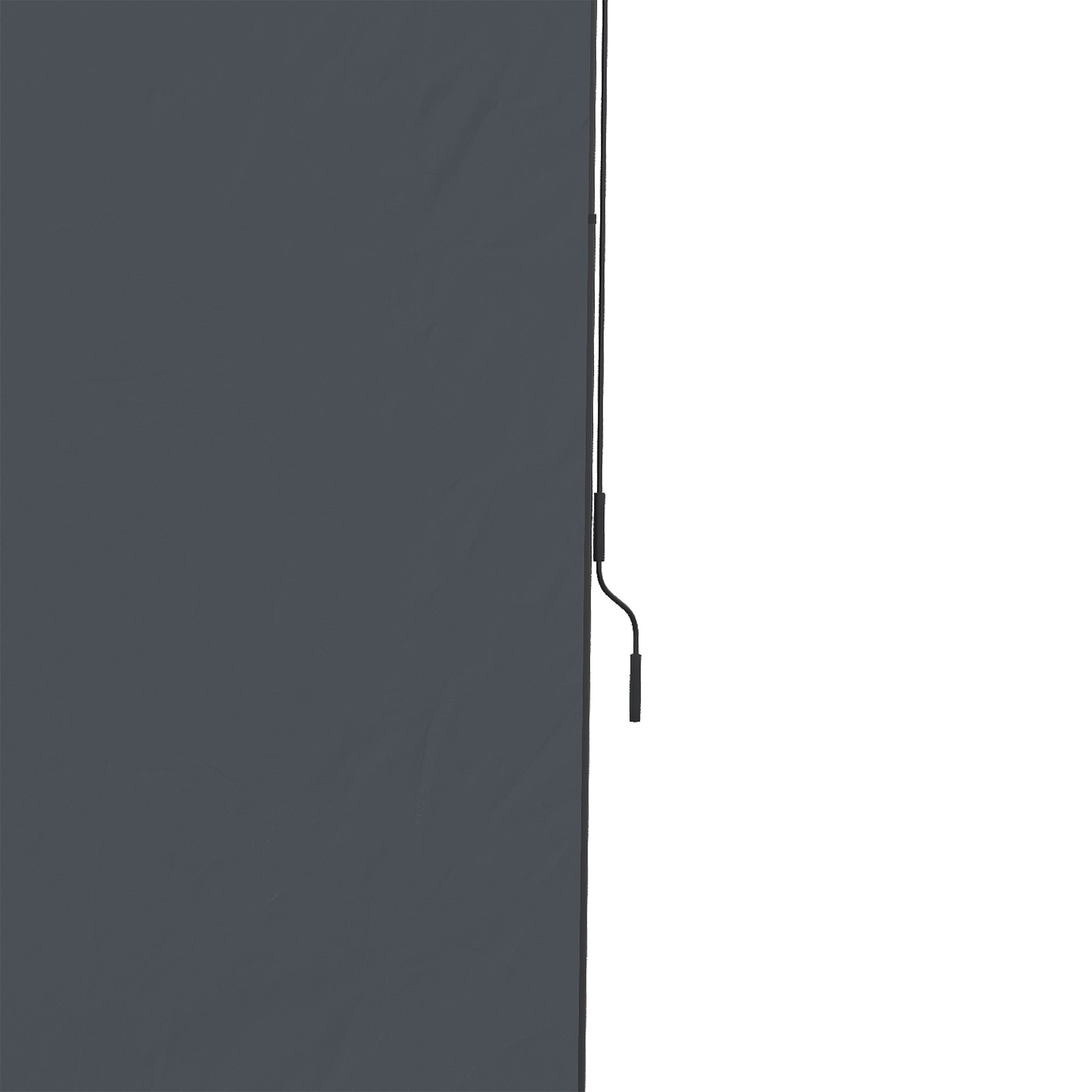 Vertical Awning, Vertical Awning with Hand Crank, Waterproof Privacy Screen, Retractable Sun Protection UV Resistant, Adjustable Side Awning, 200 x 215-305 cm for Balcony, Terrace, Gray