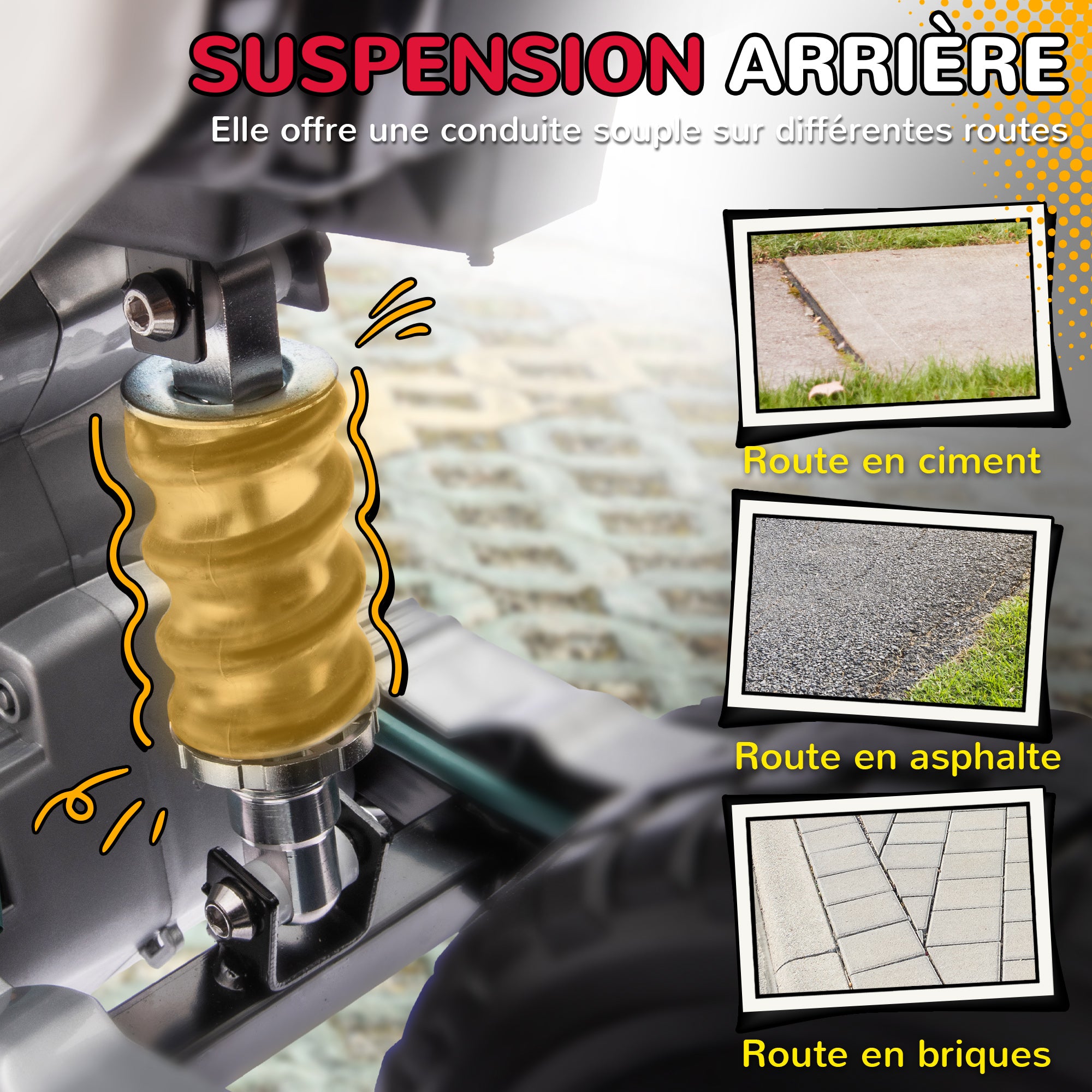 Kids Electric Motorcycle, Motocross for Children 3-6 Years Old, 12V, 2 Powerful Motors, Max Speed 5 km/h, Training Wheels, Suspension System, with Music, Red