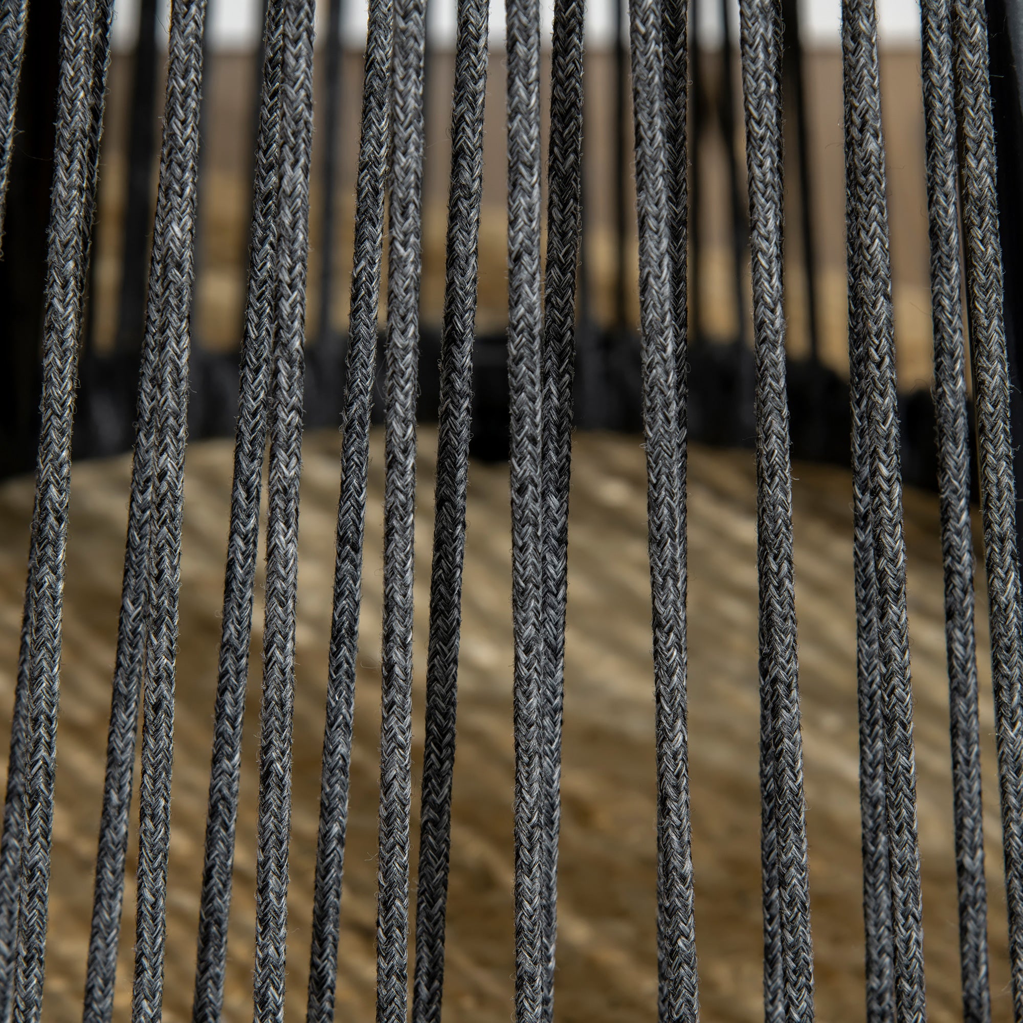 Rattan Side Table, Bistro Table, Coffee Table with Plastic Tabletop, Garden Table with Adjustable Feet, for Patio, Aluminum Dark Gray + Natural