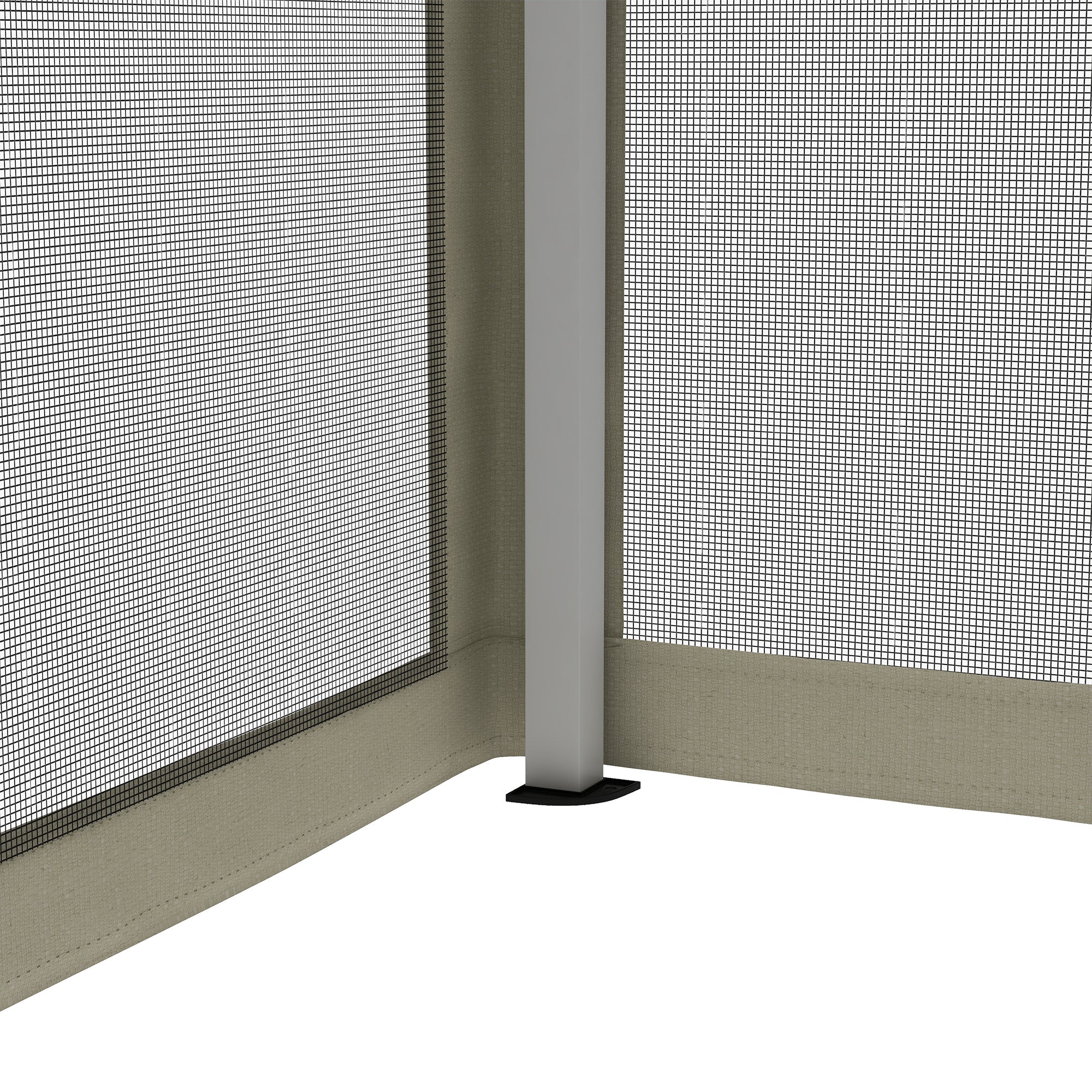 Folding Pavilion Gazebo Pop-up Canopy with Sidewalls incl. Carrying Bag, Steel+Oxford, Beige, 3x3x2.55m