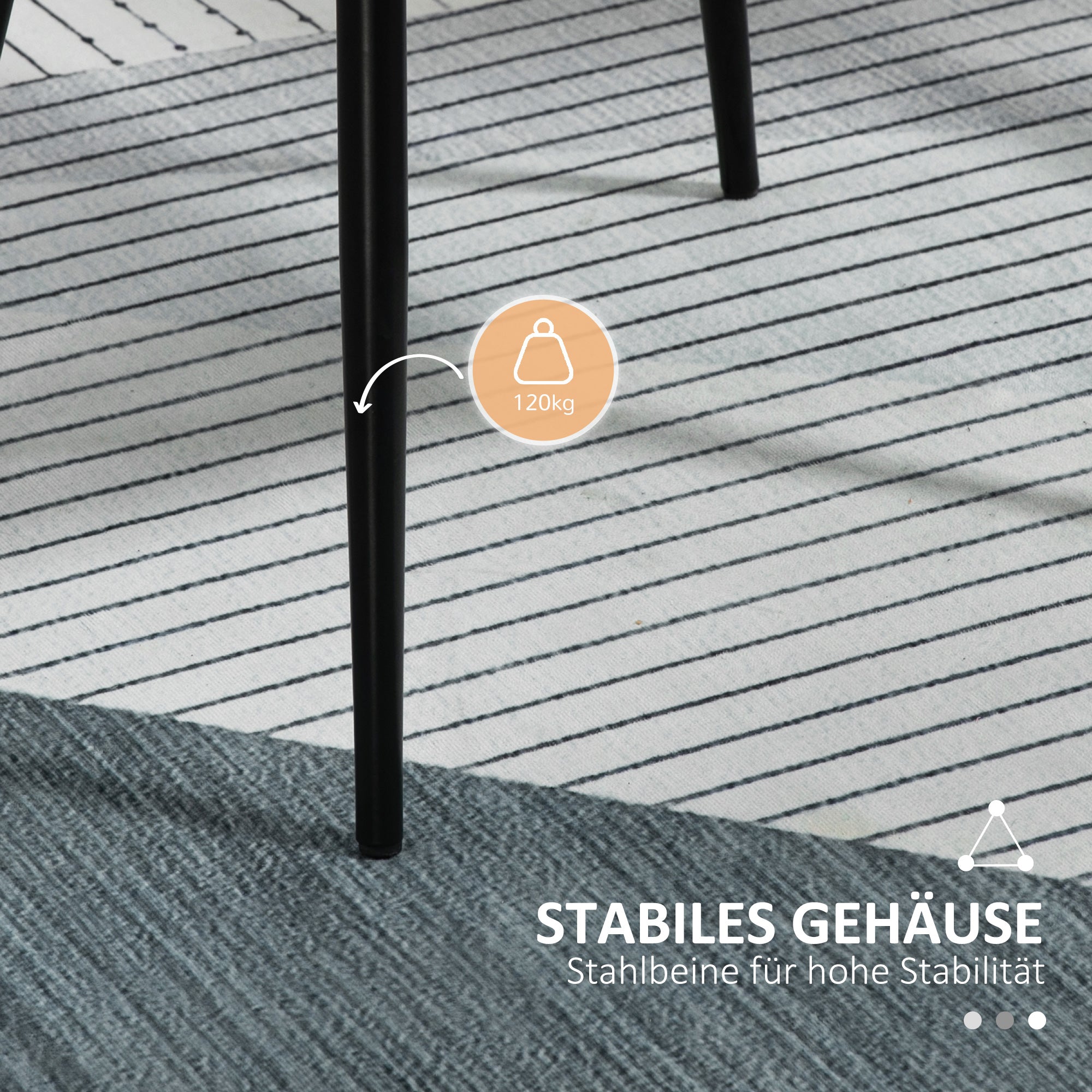 Set of 2 Dining Chairs Upholstered Chairs with Breathable Linen Cover Living Room Chair Armchair Kitchen Chair with Backrest Armrest Linen Light Grey 59.5 x 56.5 x 81 cm