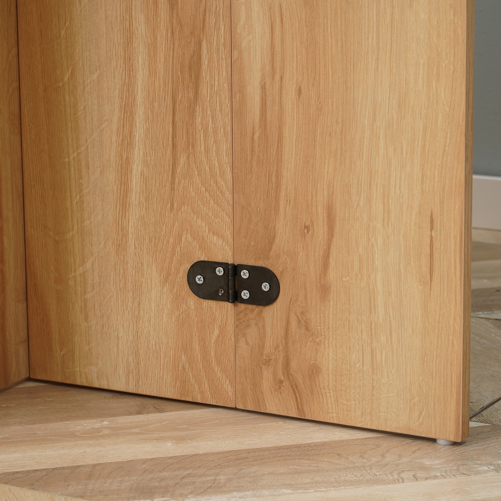 Dining Table, Folding Space Saver Kitchen and Living Room Table in Wood 90x60x74cm, Oak