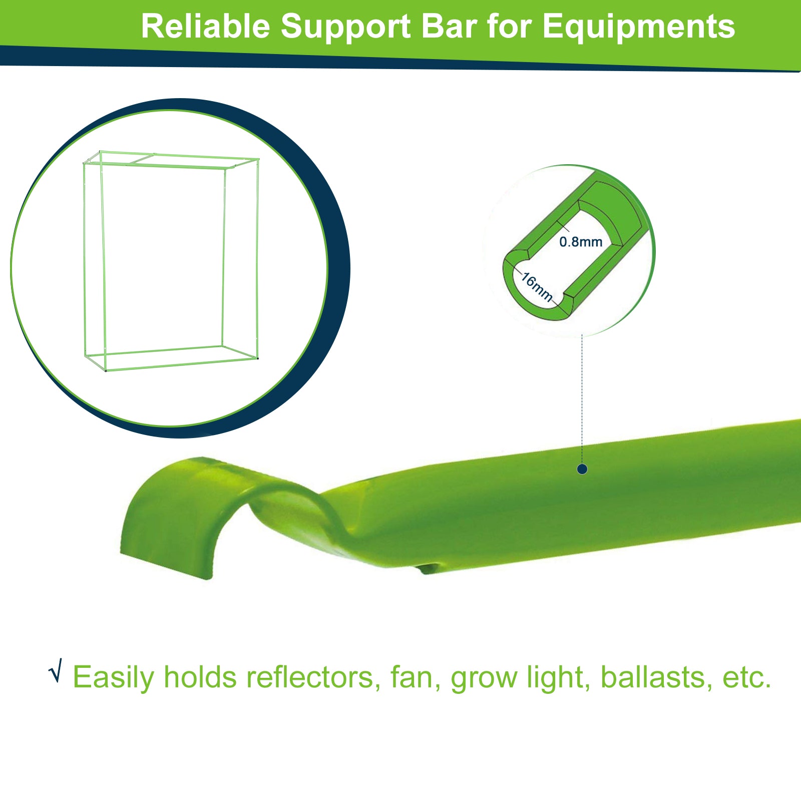 Hydroponic Tent in Oxford 600D with 3 Adjustable Air Vents and Window, Hydroponic Greenhouse for Indoor Cultivation with Cable Hole, 120x60x150 cm, Black