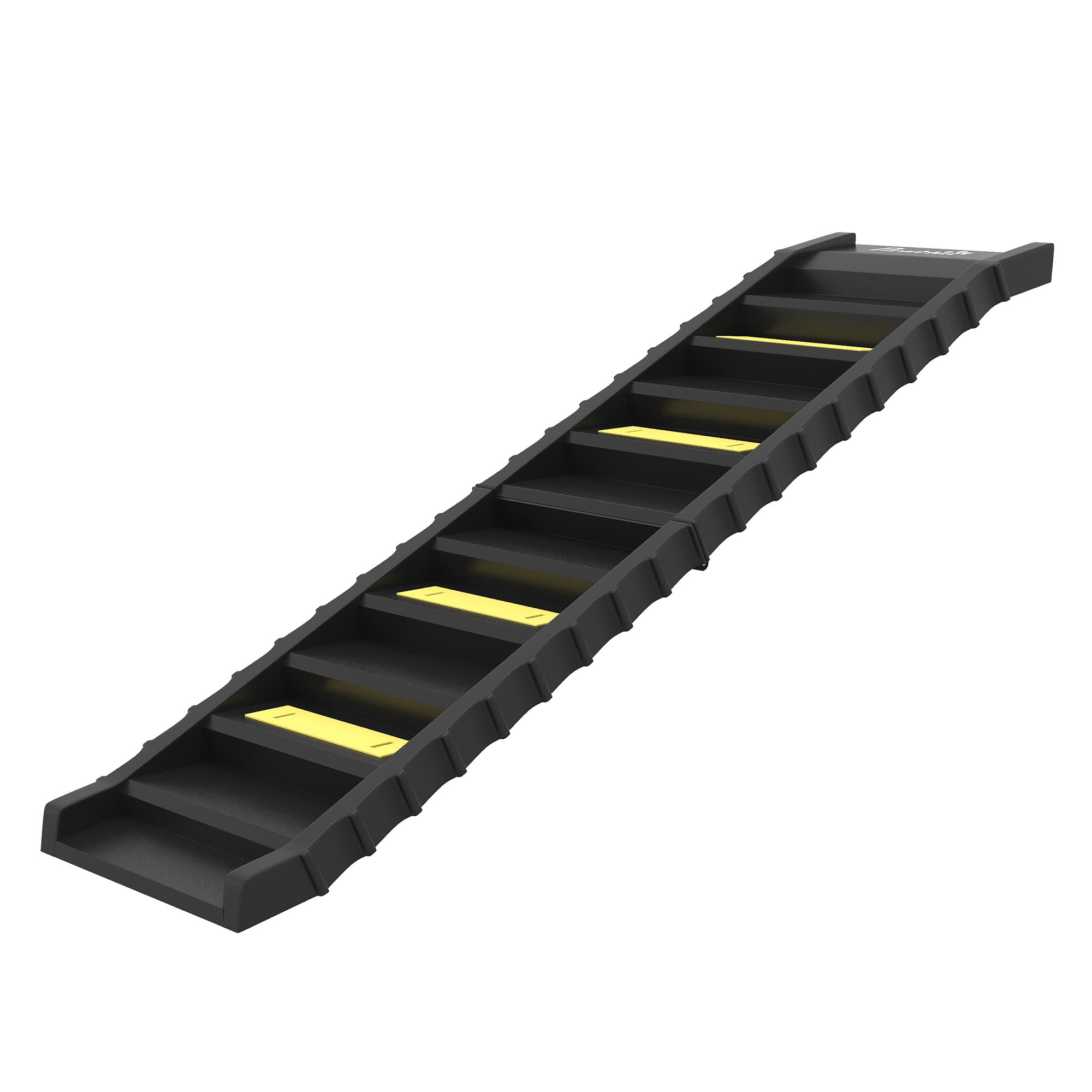 Folding Dog Ramp, 61 in, Car & High Bed Ramp with 10 Anti-Slip Steps, Lightweight and Durable, 150 lb Capacity, for Sofa, Black