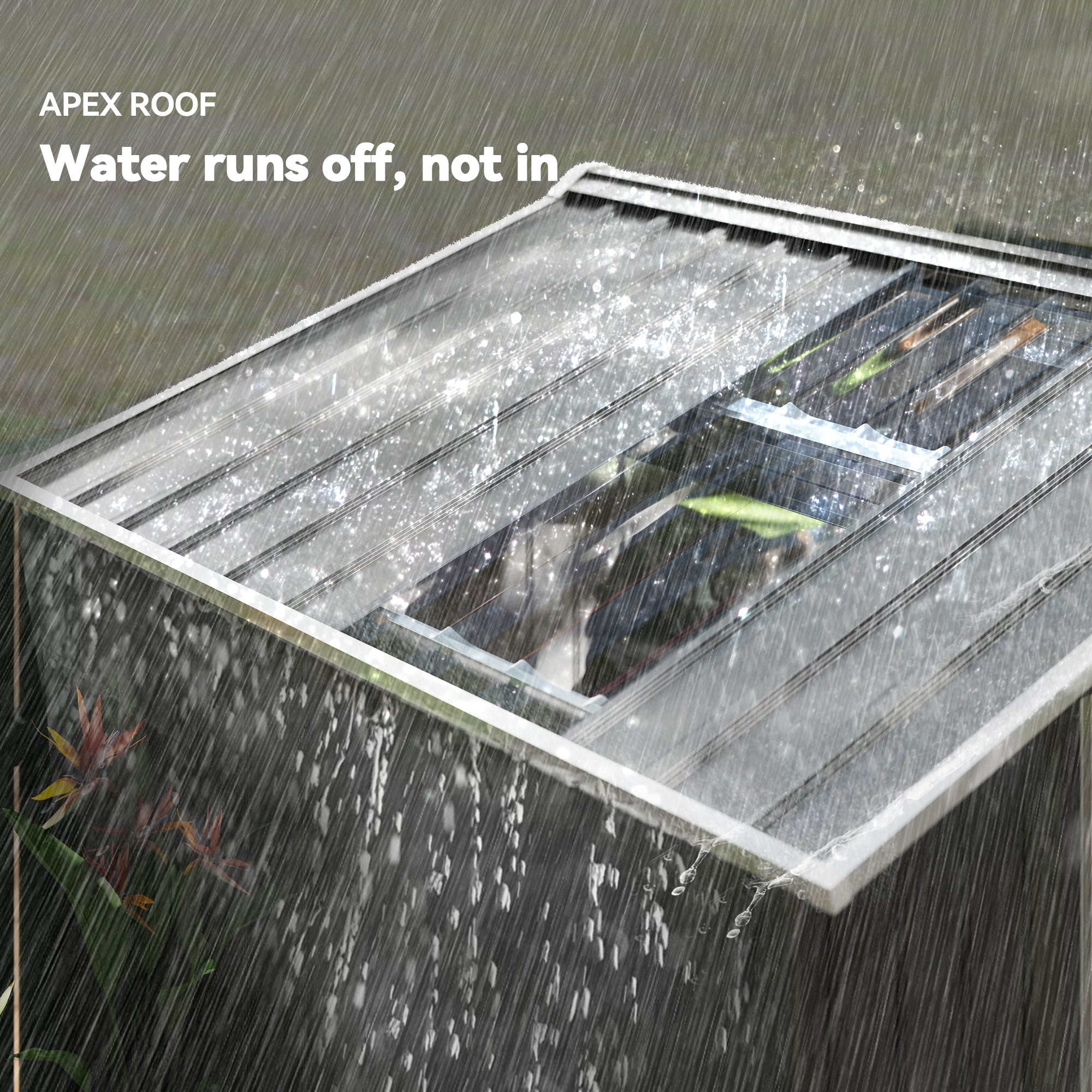 Garden Shed 2.42m² with Reinforcement Base Without Floor 213x130x185 cm Outdoor Garden Shed with Sliding Doors Skylight 4 Windows for Tool Storage Dark Gray