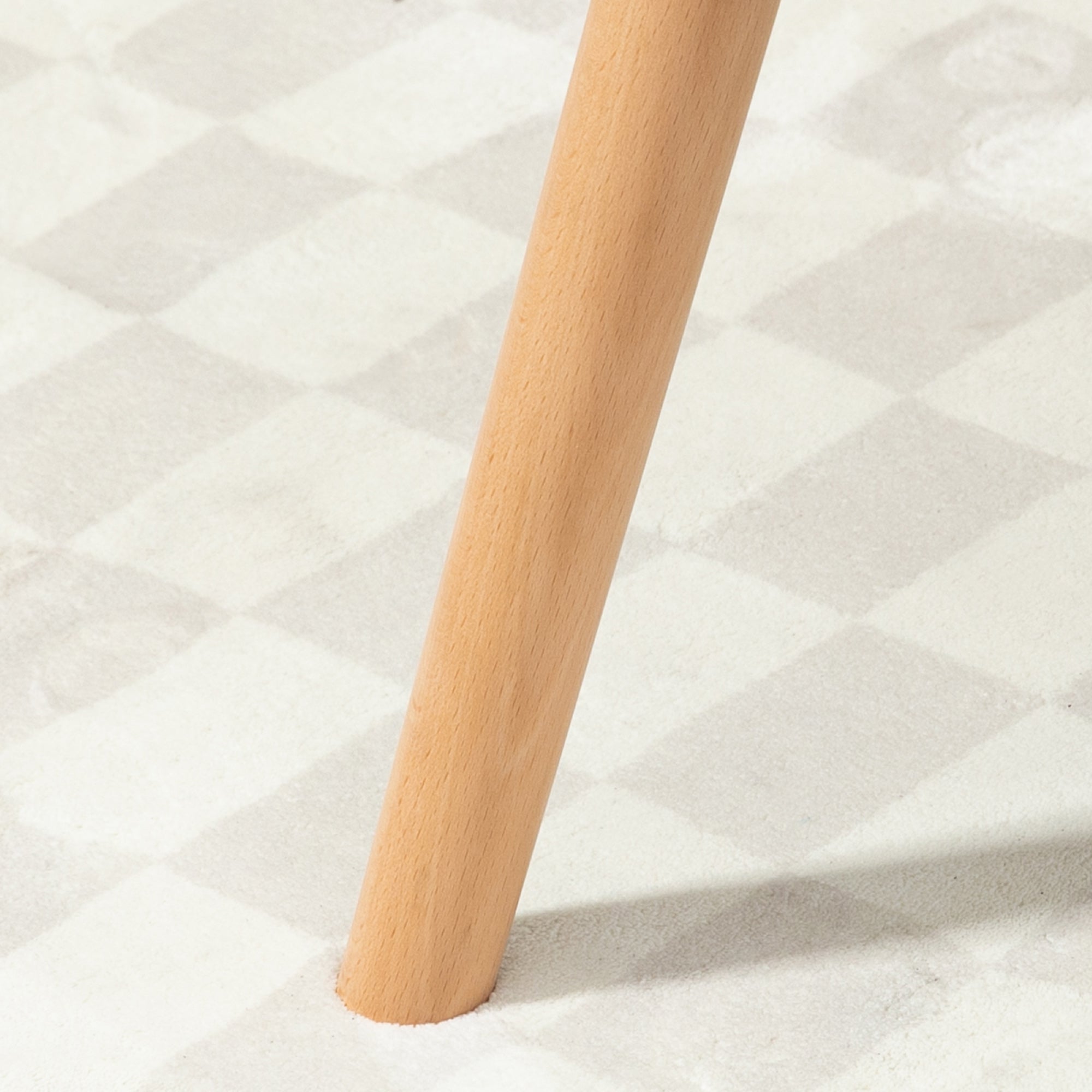 Armchair with Quilted Velvet Cover and Wooden Legs, 66x76x98cm, Multicolor