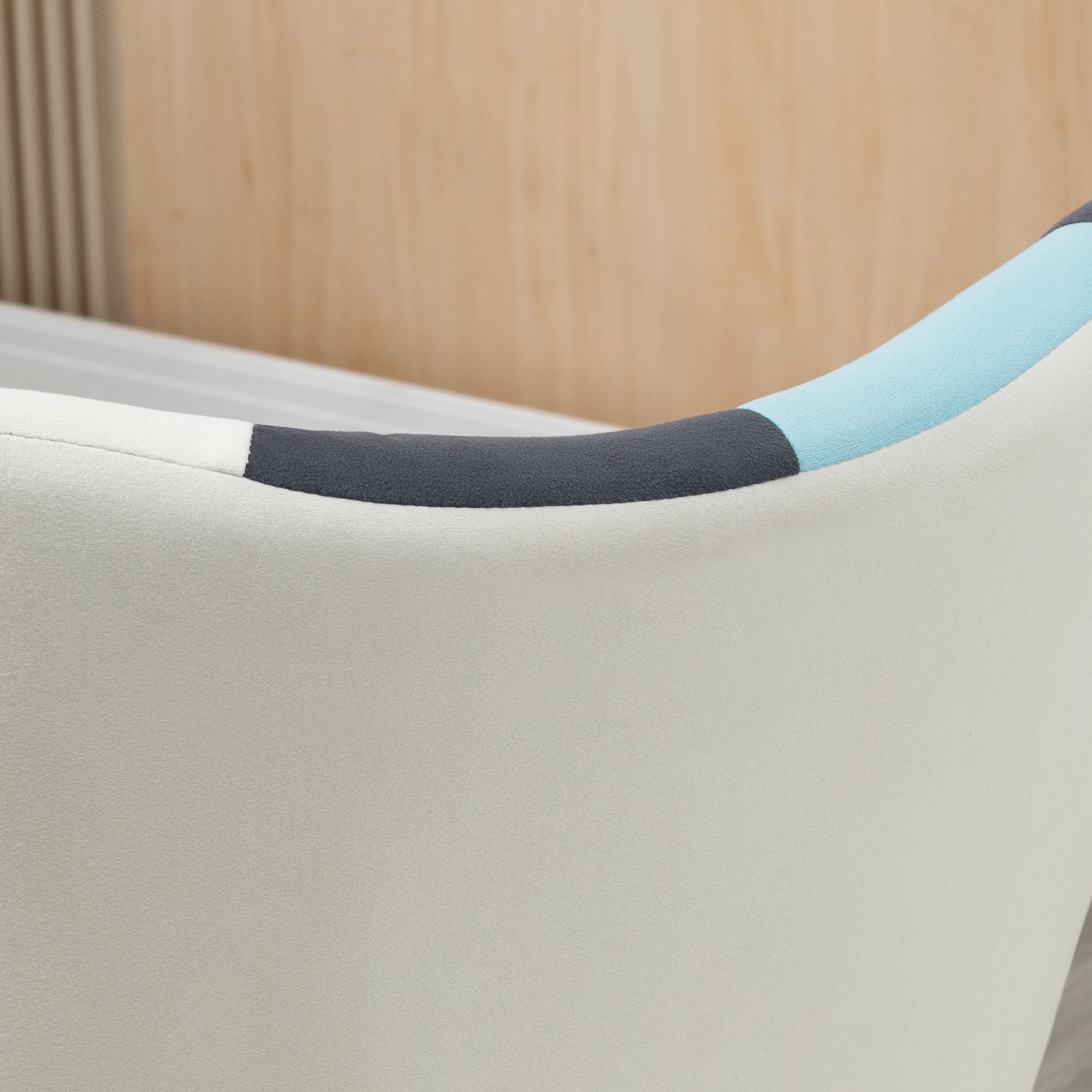 Armchair with Quilted Velvet Cover and Wooden Legs, 66x76x98cm, Multicolor